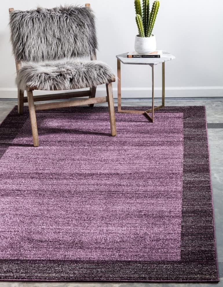 Rugs.com Angelica Collection Rug – 9' x 12' Violet Medium Rug Perfect For Living Rooms, Large Dining Rooms, Open Floorplans