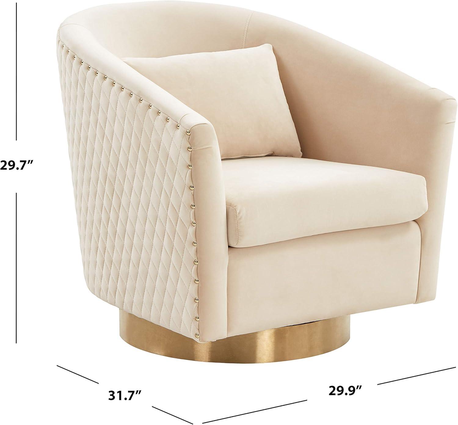 Skye Upholstered Swivel Barrel Chair