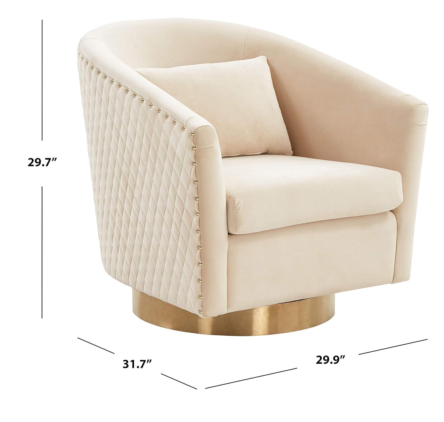 Skye Upholstered Swivel Barrel Chair