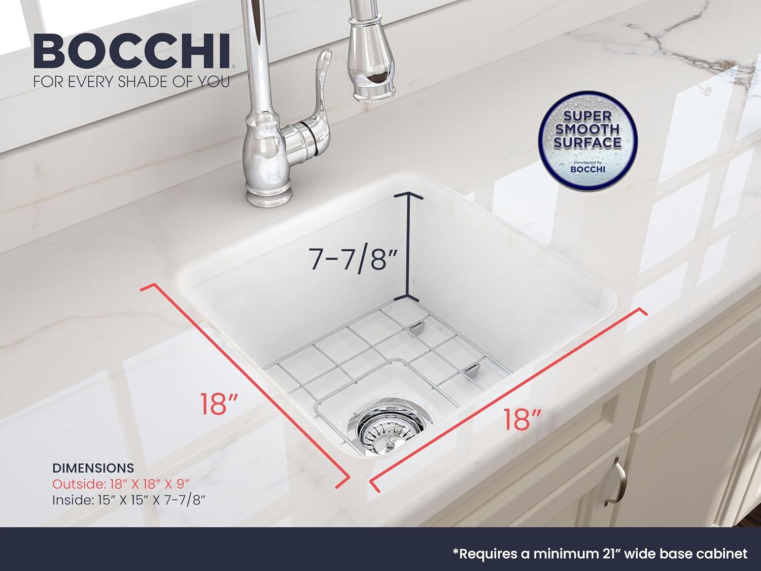 Sotto 18'' L Single Bowl Fireclay Kitchen Sink