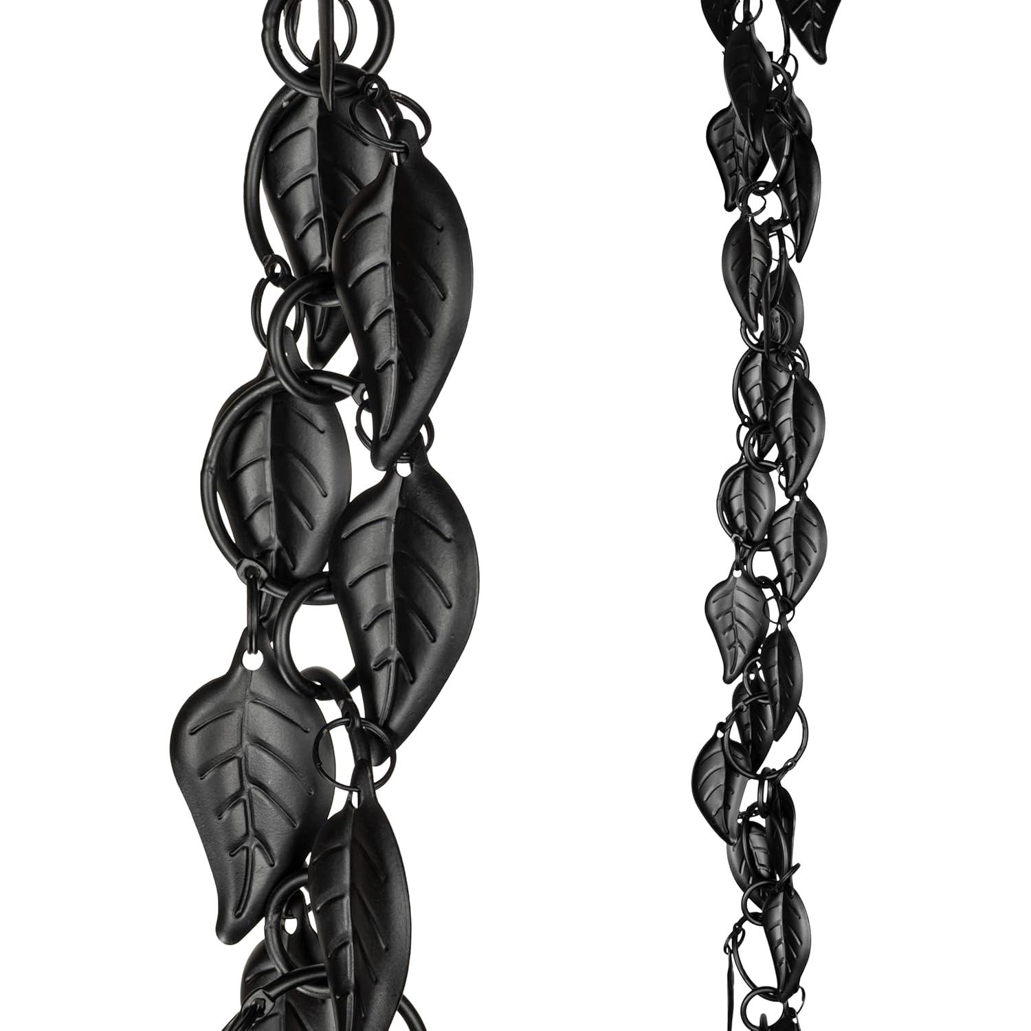 Monarch Rain Chains Aluminum Cascading Leaves Rain Chain Replacement Downspout for Gutters | Wayfair