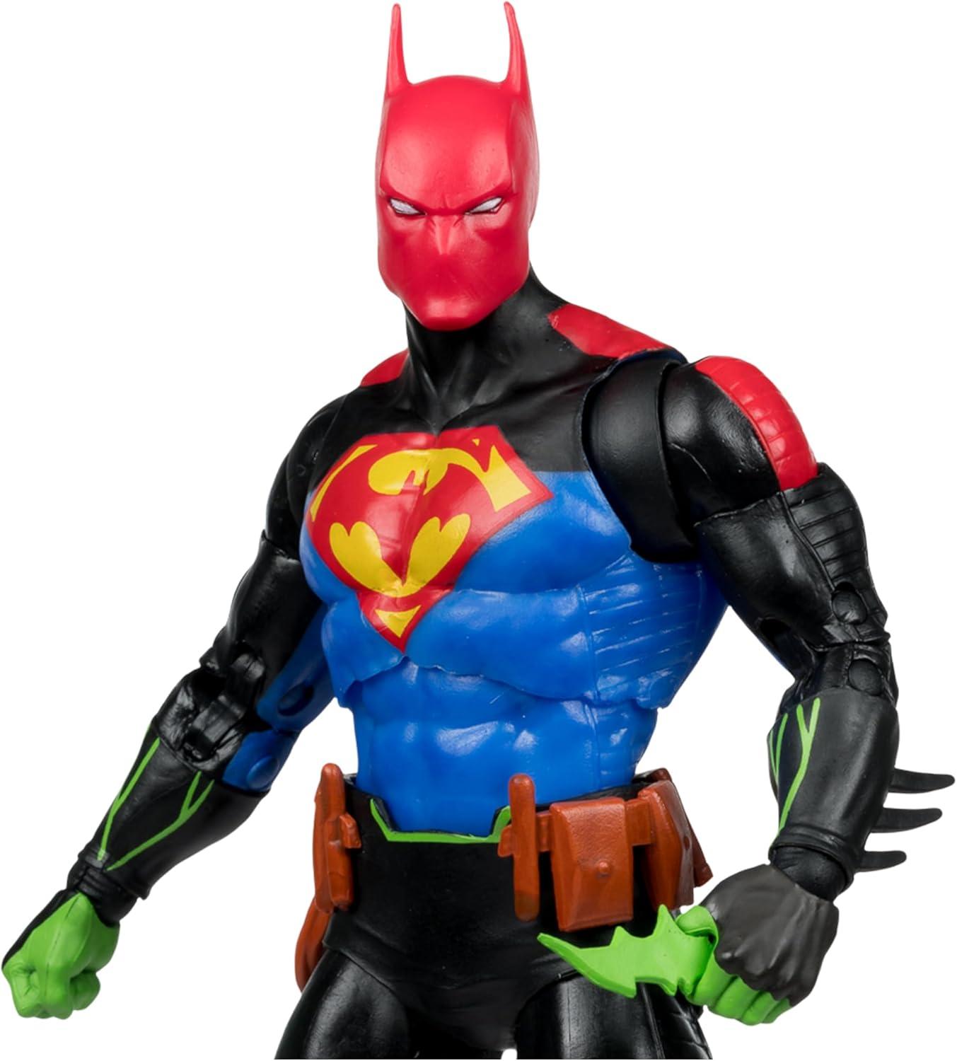 DC Multiverse - World's Finest - 7" Batman / Superman Fusion Action Figure, McFarlane Toys, Gifts