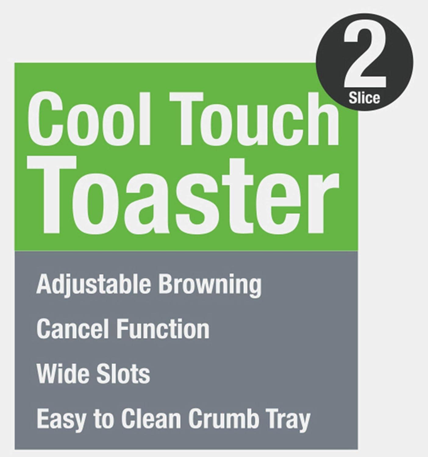 Prep & Savour Prep & Savour 2 Slice Cool Touch Toaster
