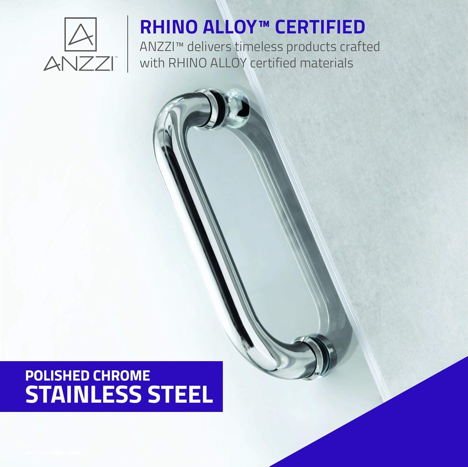 Fellow Series 30" x 72" Hinged Frameless Shower Door