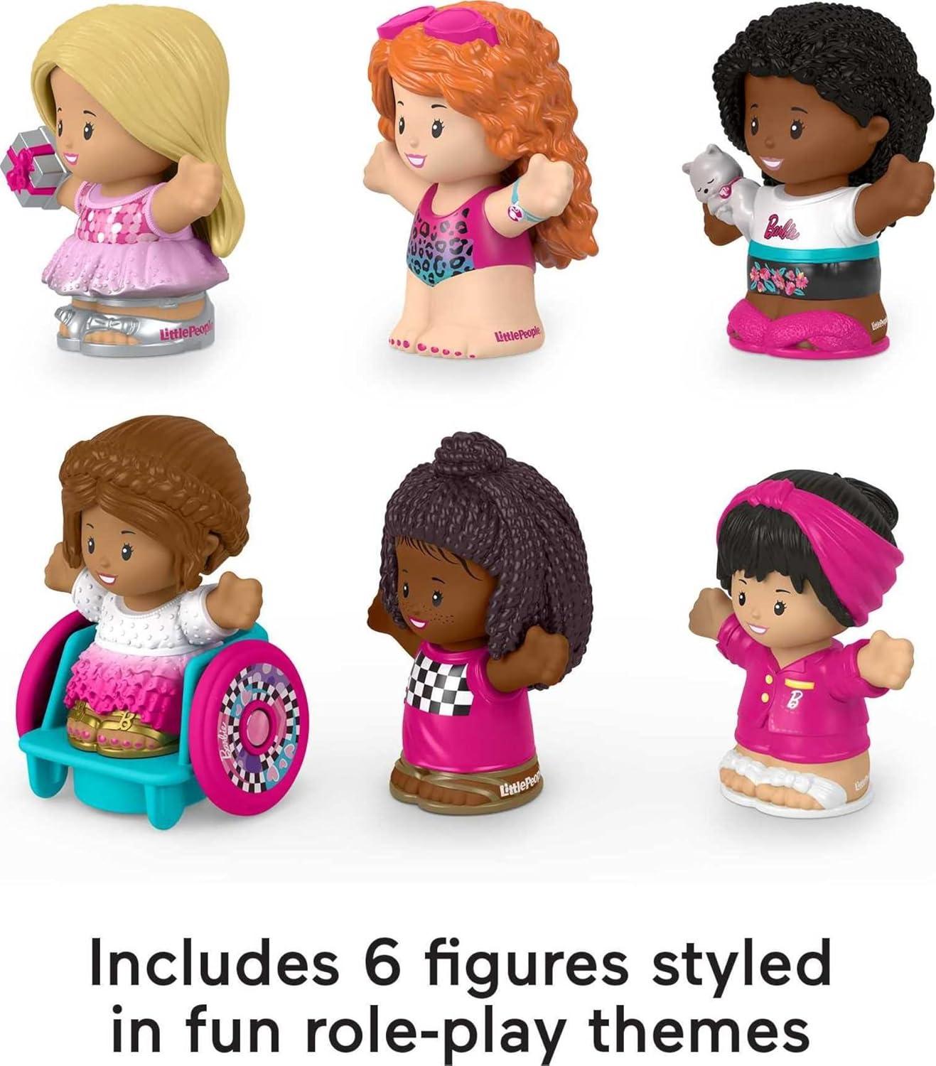 Fisher-Price Little People Barbie Figure, 6 Piece Pack