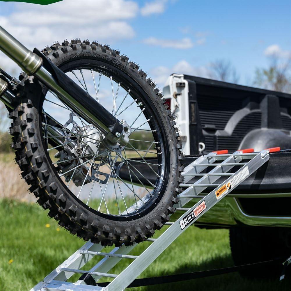 Black Widow AFL-9012 Aluminum 7' 6 Arched Folding Motorcycle Ramp