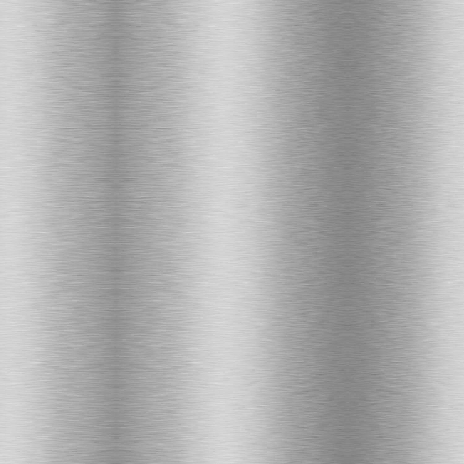 Armen Living Atlantis Backless Barstool, Brushed Stainless Steel Finish with PU Upholstery