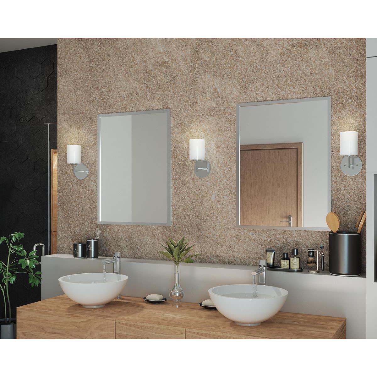 Progress Lighting Replay 1-Light Bath & Vanity Wall Light, Polished Nickel, Porcelain Shade