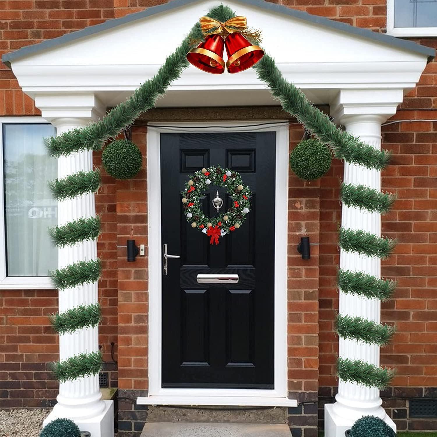 Non-Lit Soft Green Christmas PVC Garland, 50 ft, by Holiday Time