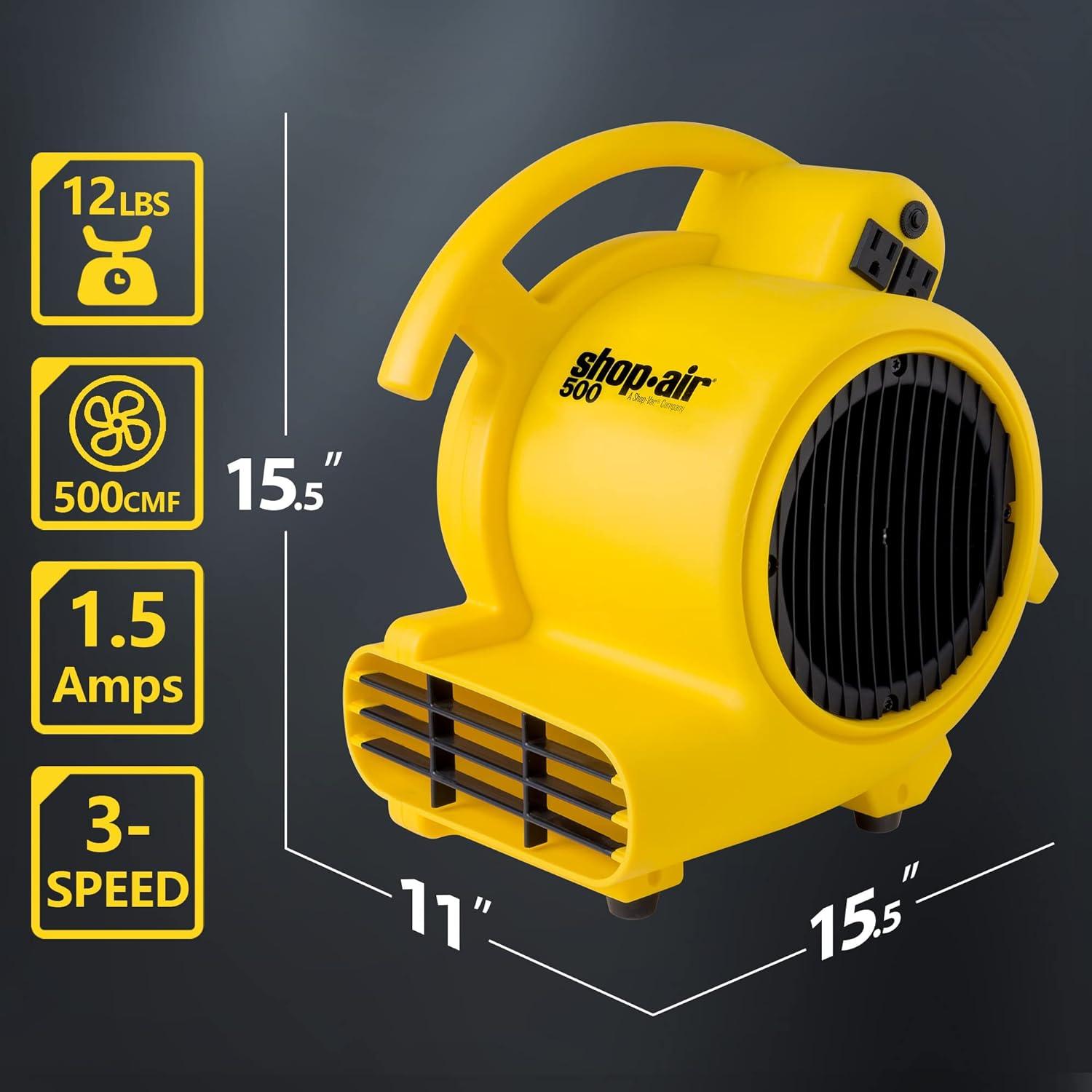 Shop Vac SVU-1032005 Professional 500 Maximum CFM Air Mover