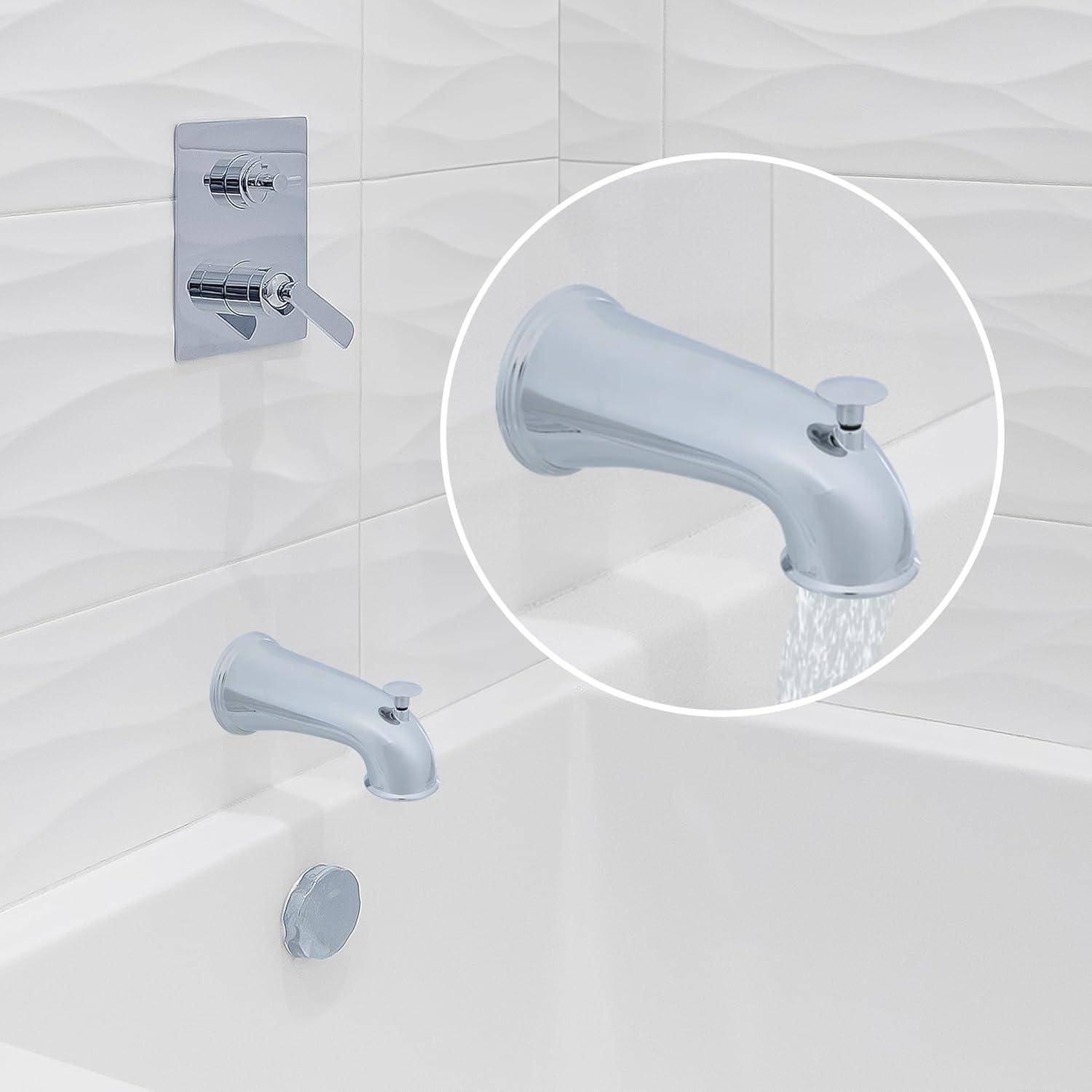 Danco 6 in. Decorative Tub Spout with Pull Up Diverter in Chrome (10315)