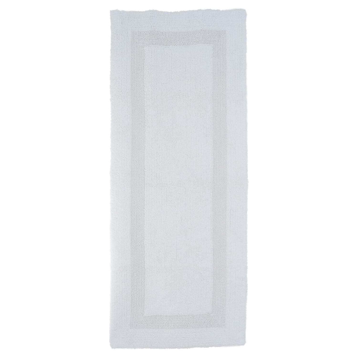 Lavish Home 100% Cotton Reversible Long Bath Rug