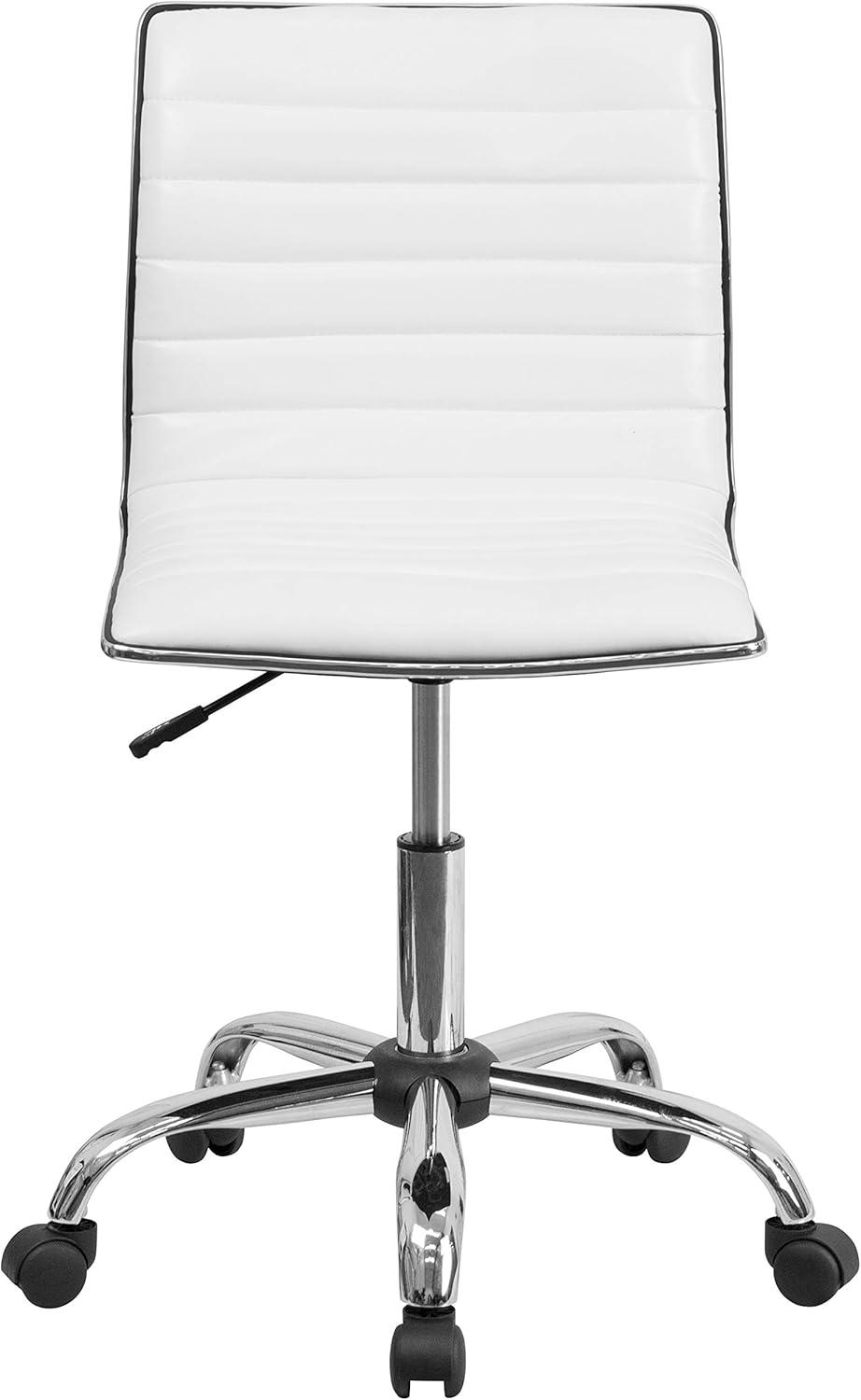 Flash Furniture Low Back Designer Armless Ribbed Swivel Task Office Chair