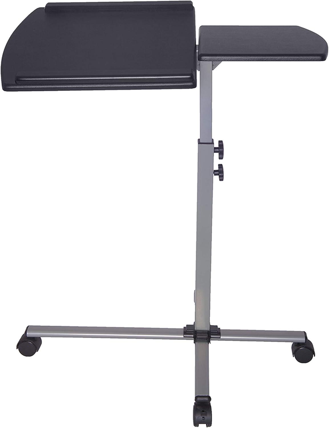 Mobile Laptop Cart Steel Graphite Black - Techni Mobili: Adjustable, Rolling Workstation with Locking Wheels