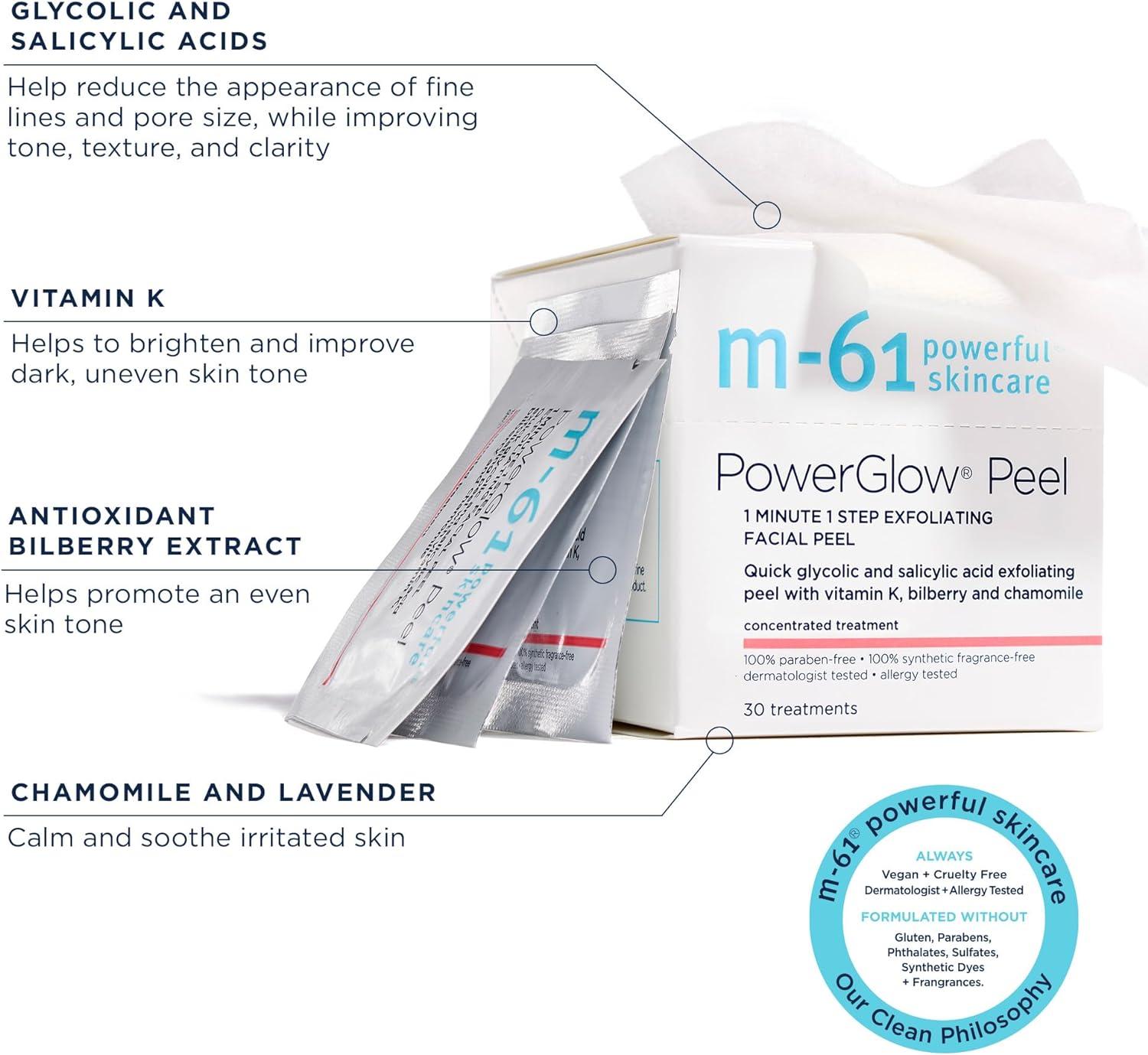 PowerGlow 1-Minute Exfoliating Peel with Glycolic and Salicylic Acid