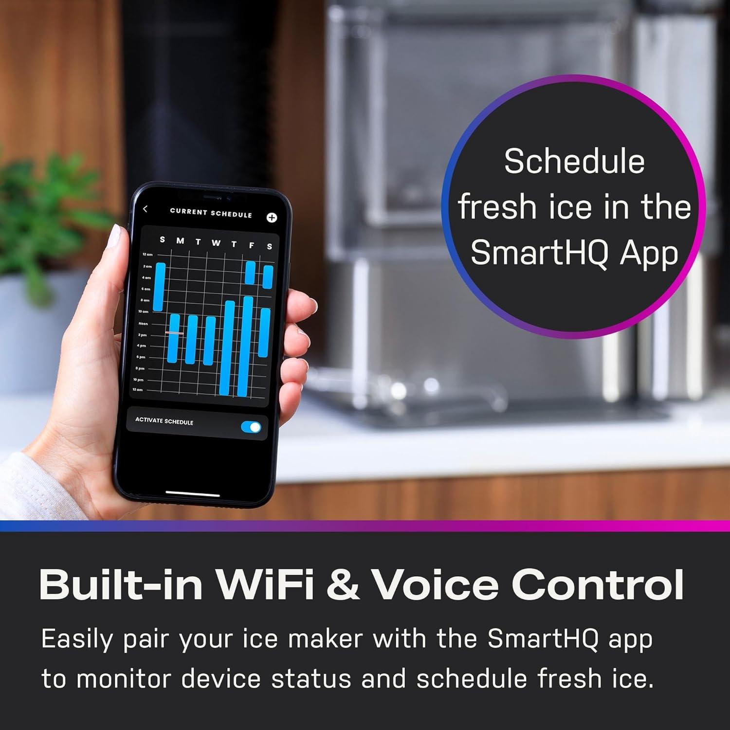 GE Profile Opal 2.0 Ultra Nugget Ice Maker in Stainless Steel