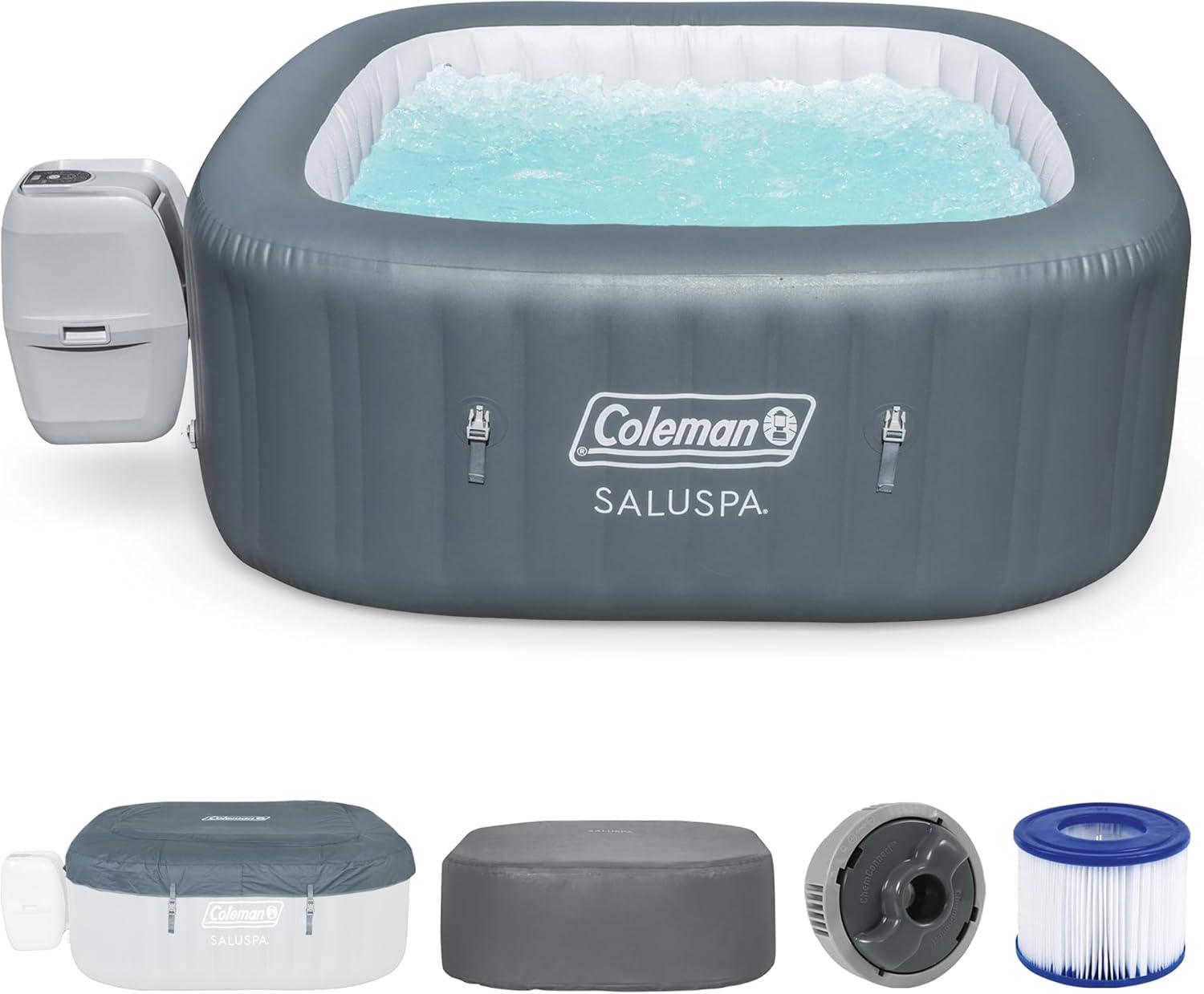 Bestway Bestway Coleman Hawaii Airjet Inflatable Hot Tub With Energysense Cover, Blue