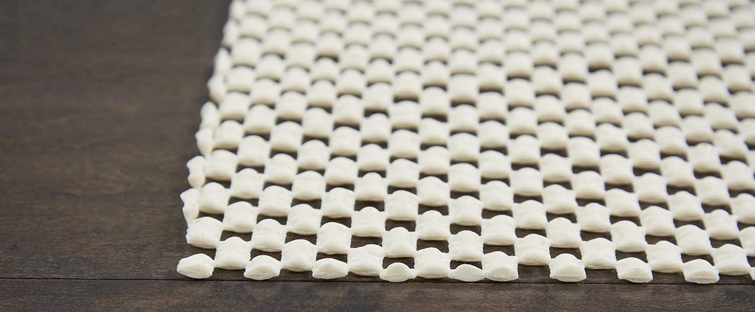 Grid-Loc Ivory 7'6" X 9'8" Non-Slip Rug Pag