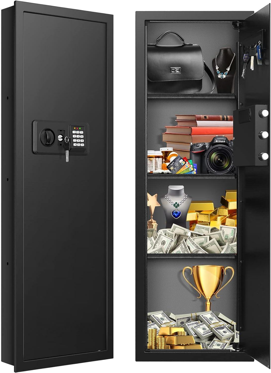 KJETHKEY 43.3" Tall Fireproof Wall Safes