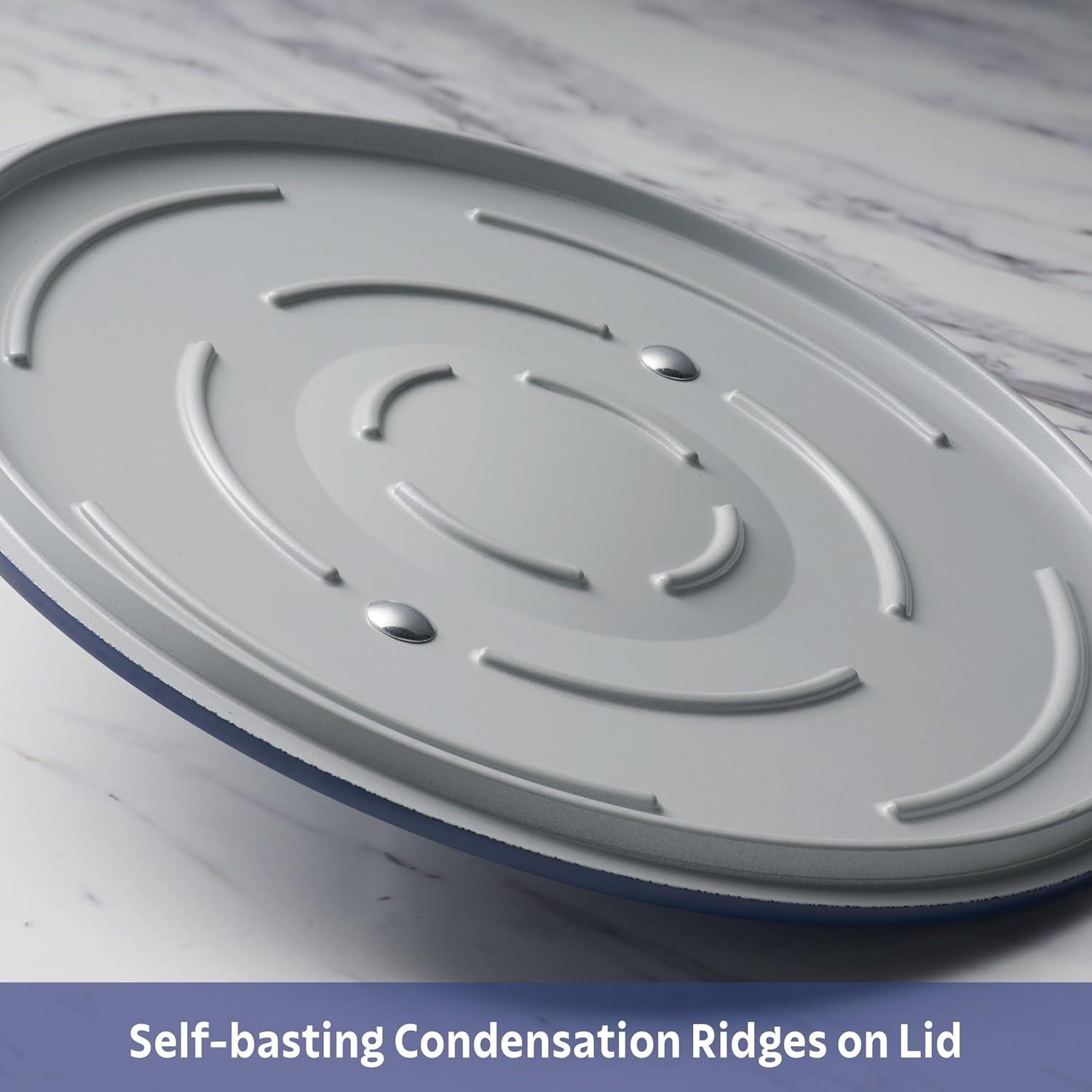 Tramontina Fiora 4.25-Quart Multipurpose Ceramic Non Stick Cooking Pan with Lid, White