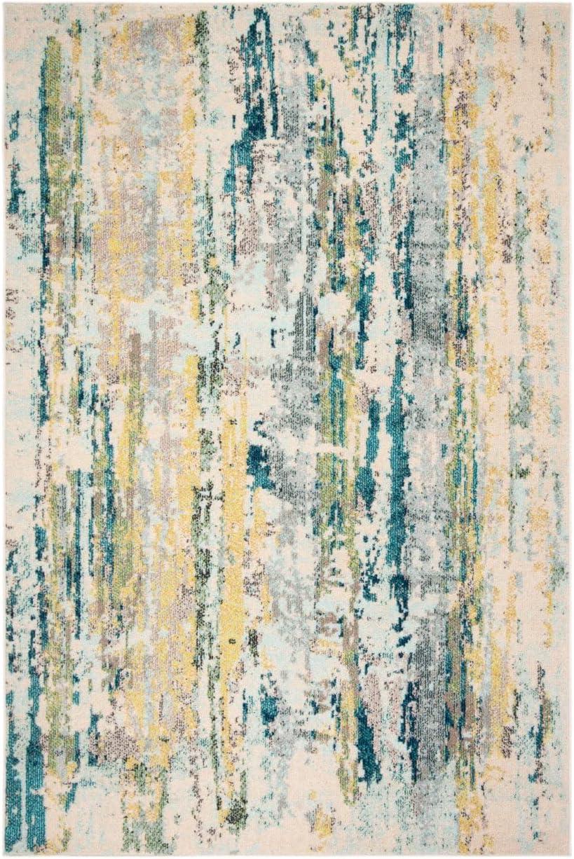 Madison MAD260 Power Loomed Area Rug - Beige/Olive - 5'3"x7'6" - Safavieh.