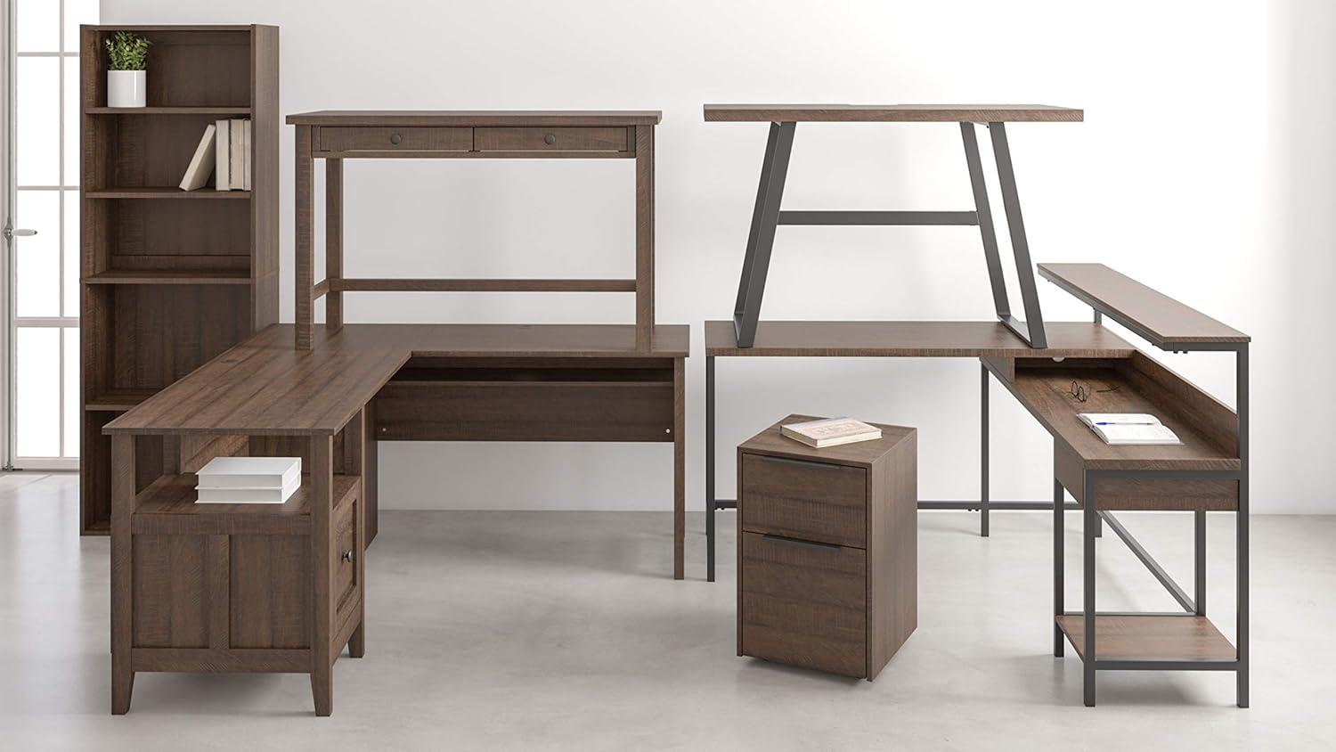 Large Arlenbry Home Office Desk Gray - Signature Design by Ashley: Contemporary Urban Style, Laminated Surface, Wood Composite