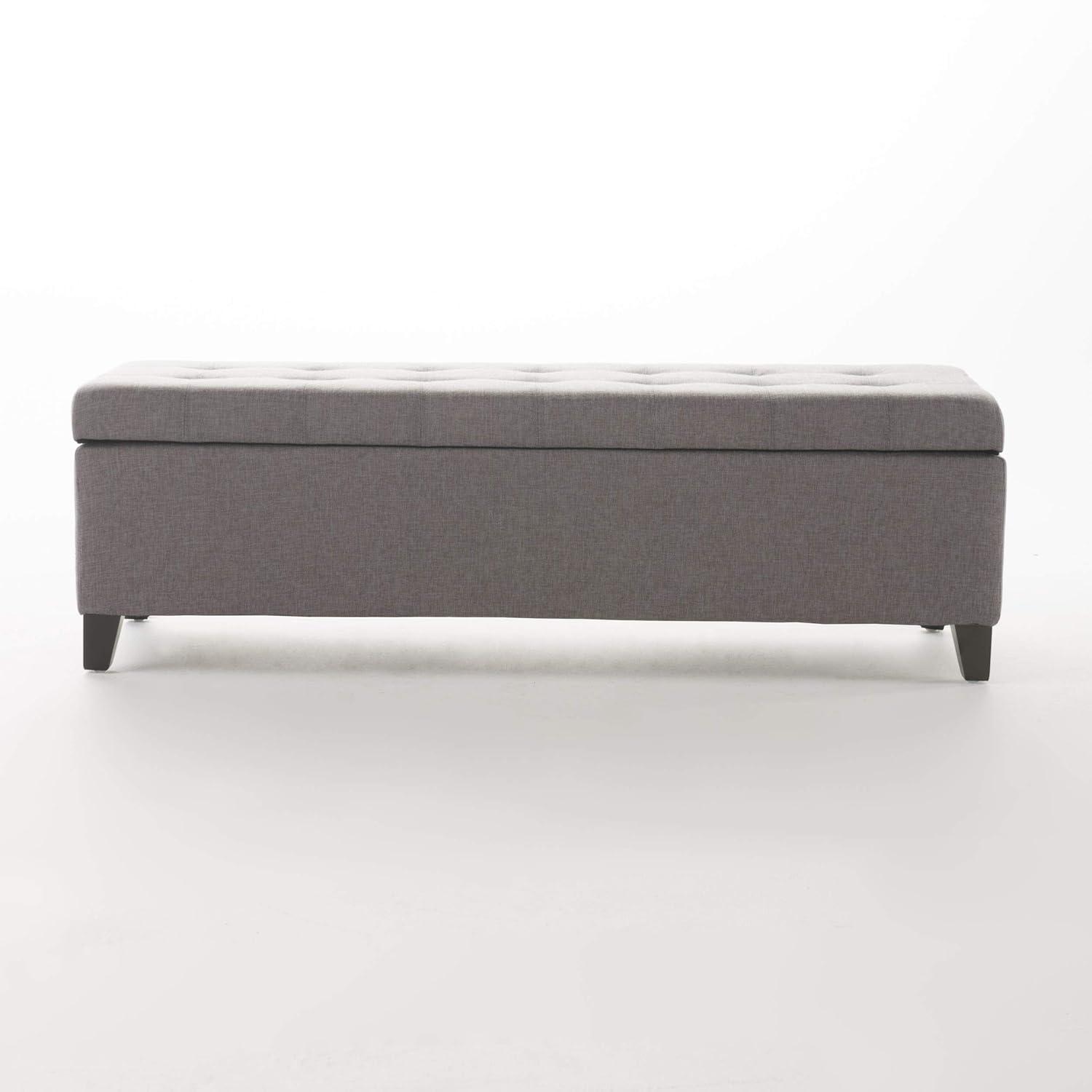 Mission Storage Ottoman - Gray - Christopher Knight Home