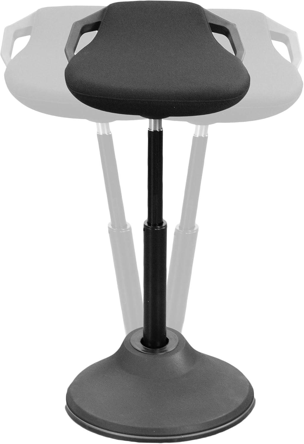 Vivo Black Ergonomic Adjustable Height Swivel Perch Stool