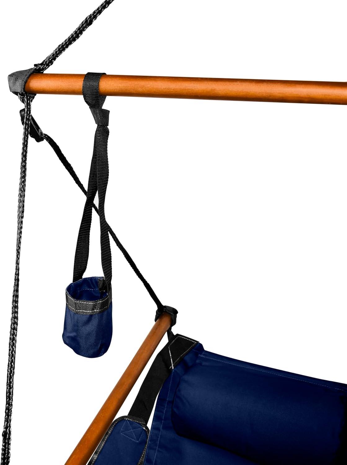 KingsPond 10001-KP Hammaka Hammocks Original Hanging Air Chair In Midnight Blue