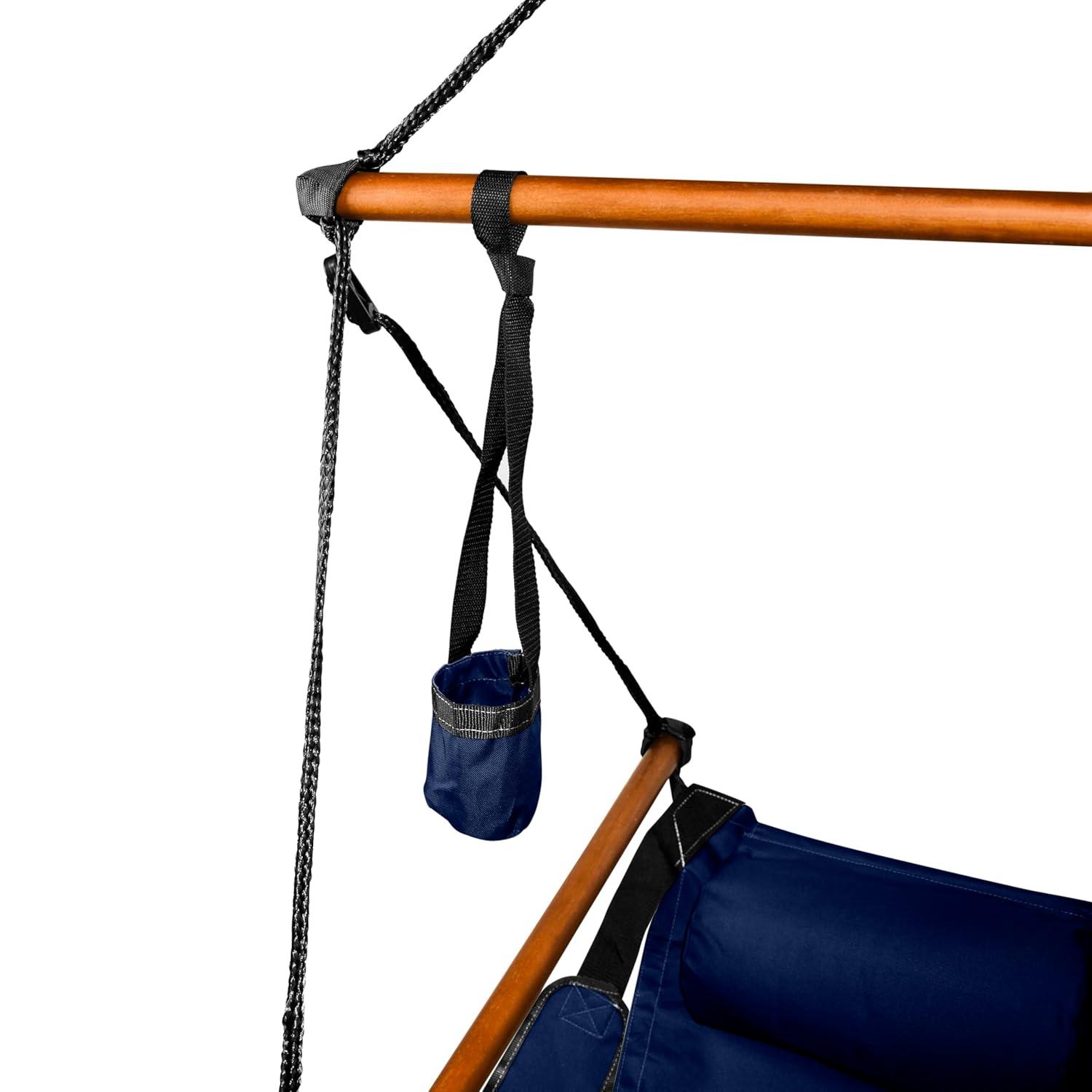 KingsPond 10001-KP Hammaka Hammocks Original Hanging Air Chair In Midnight Blue