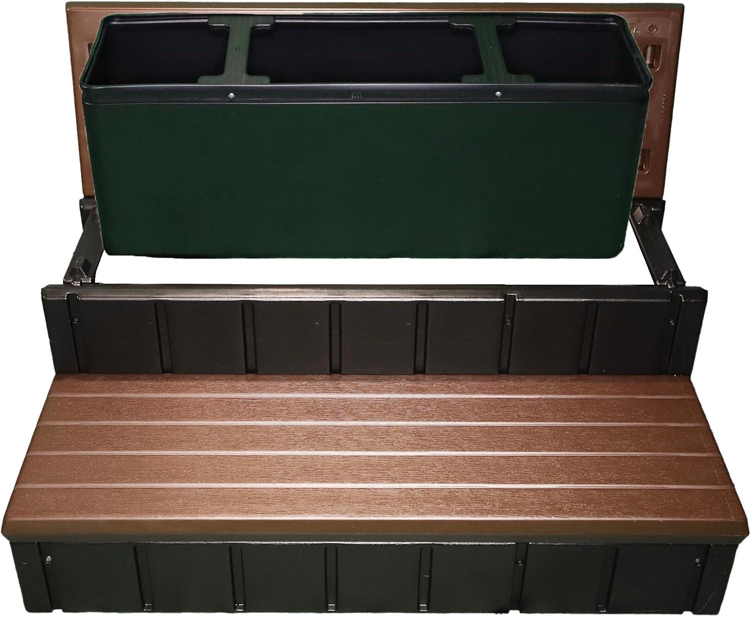 Confer Plastics 36" Storage Spa Steps Espresso