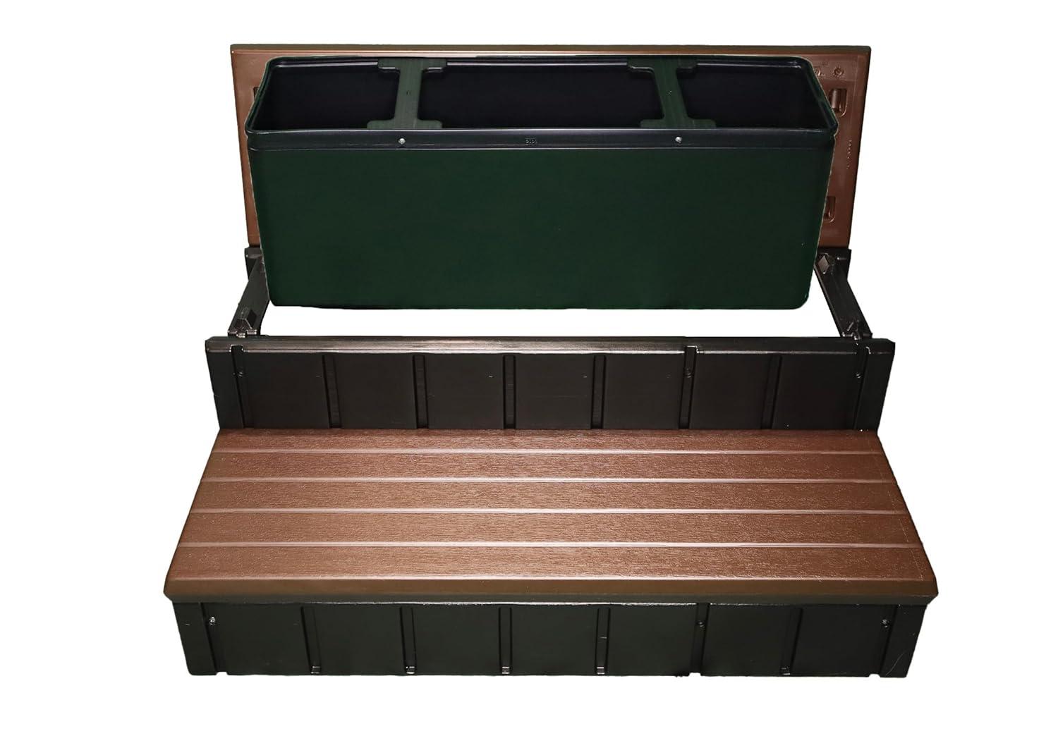 Confer Plastics Confer Plastics 36" Storage Spa Steps Espresso