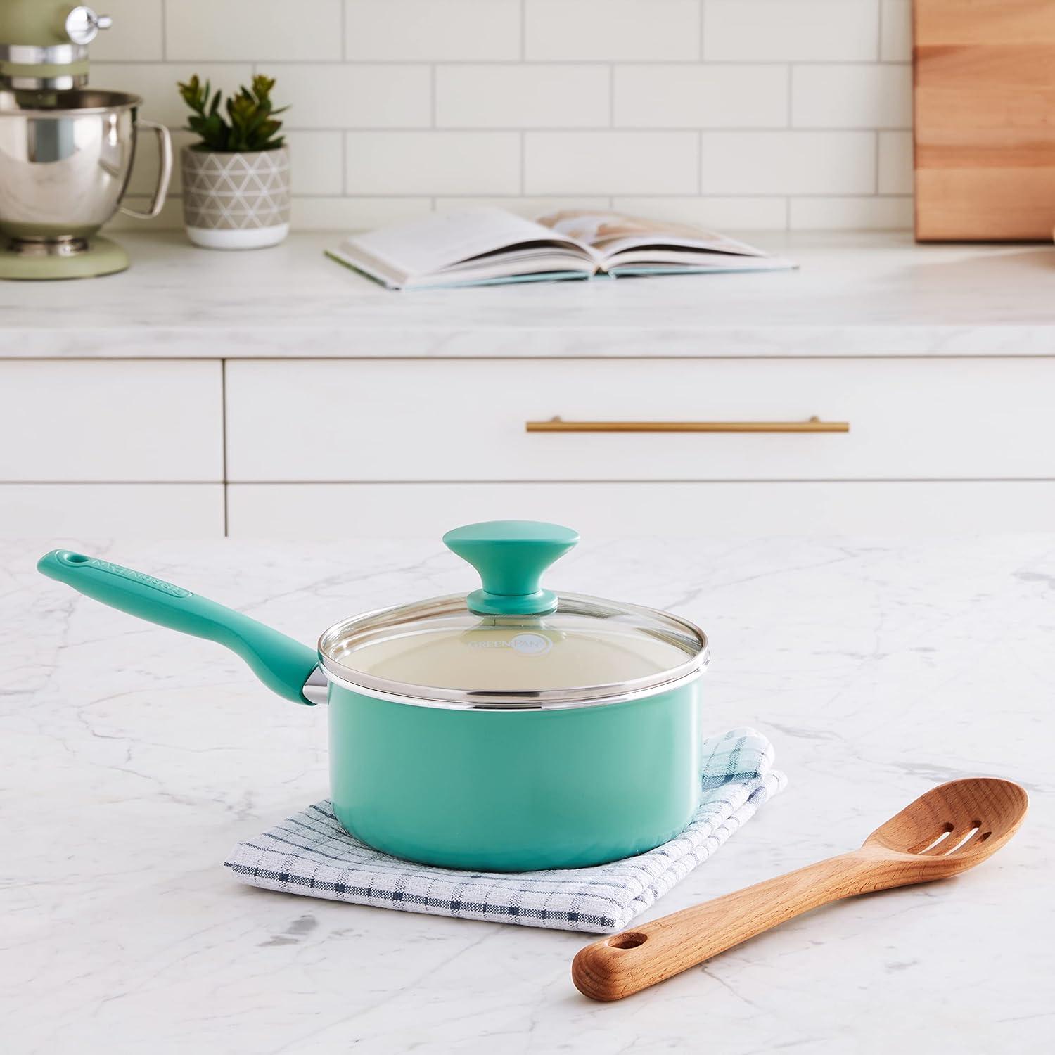 GreenPan GreenPan Rio Healthy Ceramic Nonstick 2 qt. Saucepan with Lid