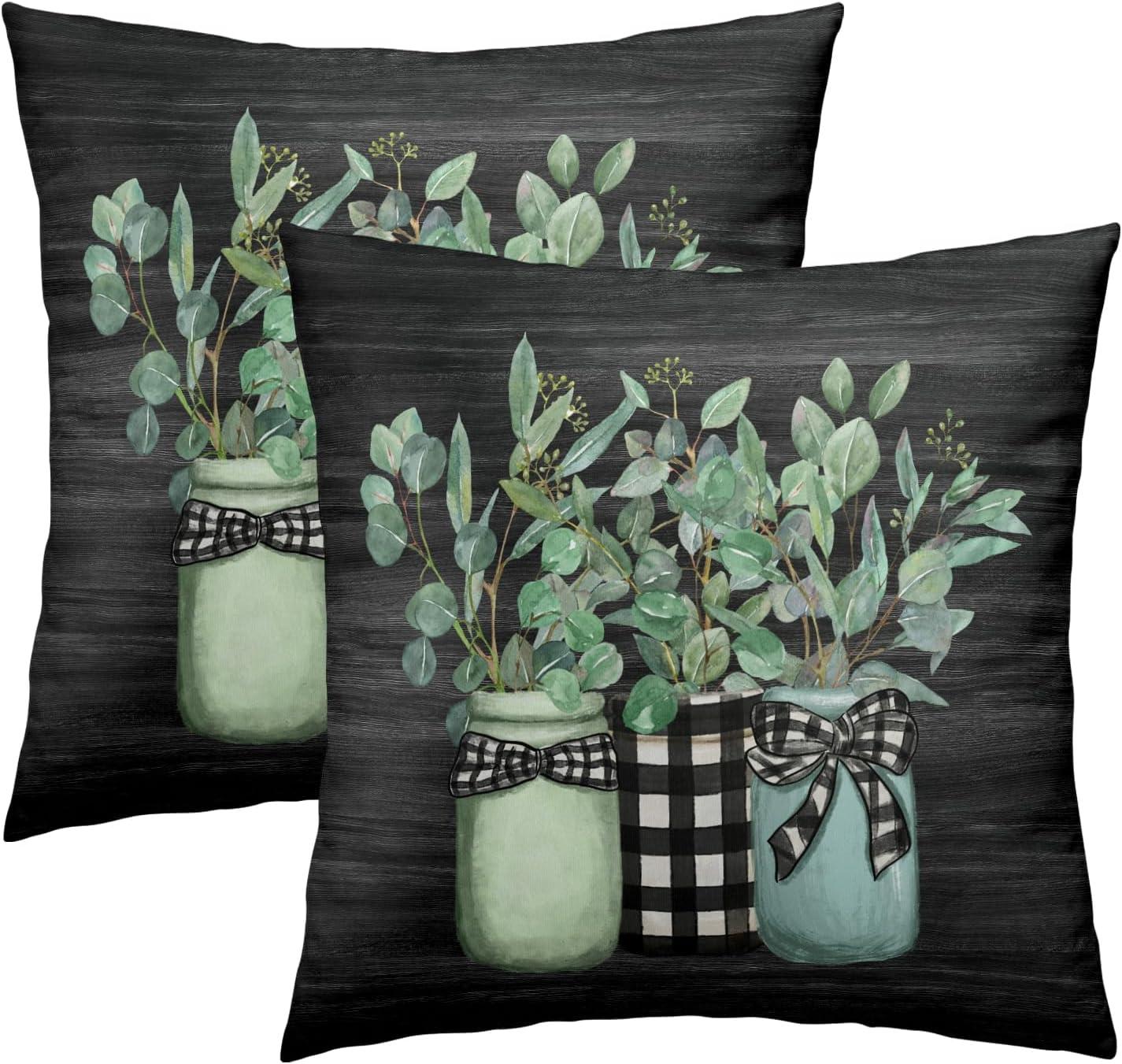 Burnt Orange Summer Outdoor Coastal Pillow Covers 18x18 Inch Set of 2 Fall Coral Seashell Starfish Throw Pillows Ocean Themed Beach Nautical Decorative Cushion Cases for Couch Decorations