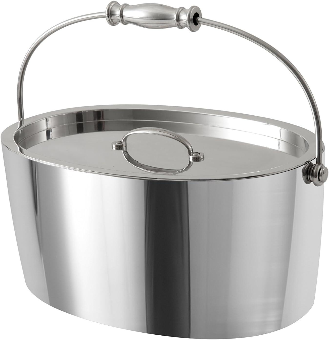 Crafthouse by Fortessa Stainless Steel 12 Inch Ice Bucket with Lid