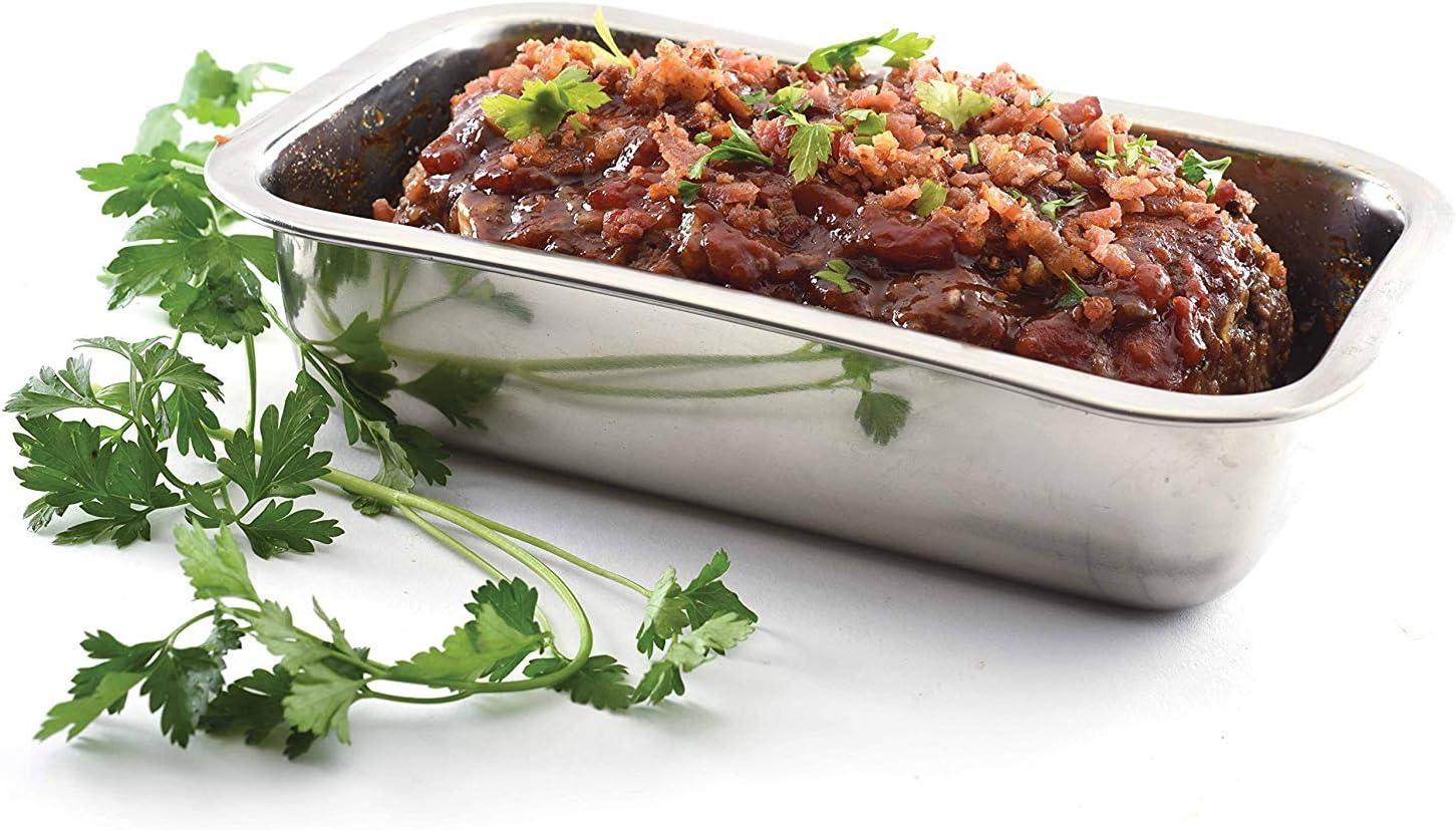 SinYYH Stainless Steel Bread Loaf Meatloaf Dessert Pan With A Mirror Finish | Model 3849 (2-Pack)