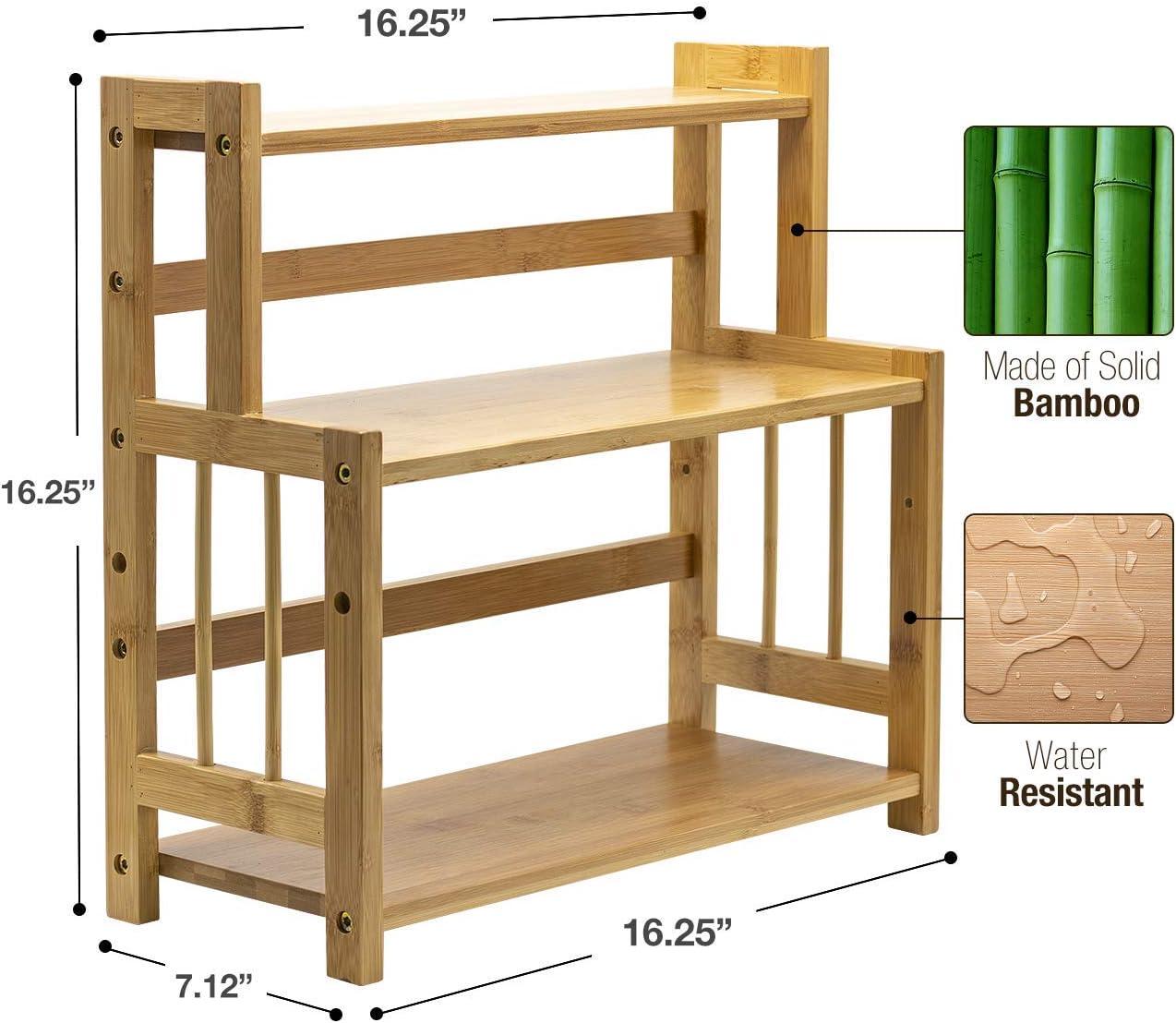 Freestanding Bamboo Spice Rack