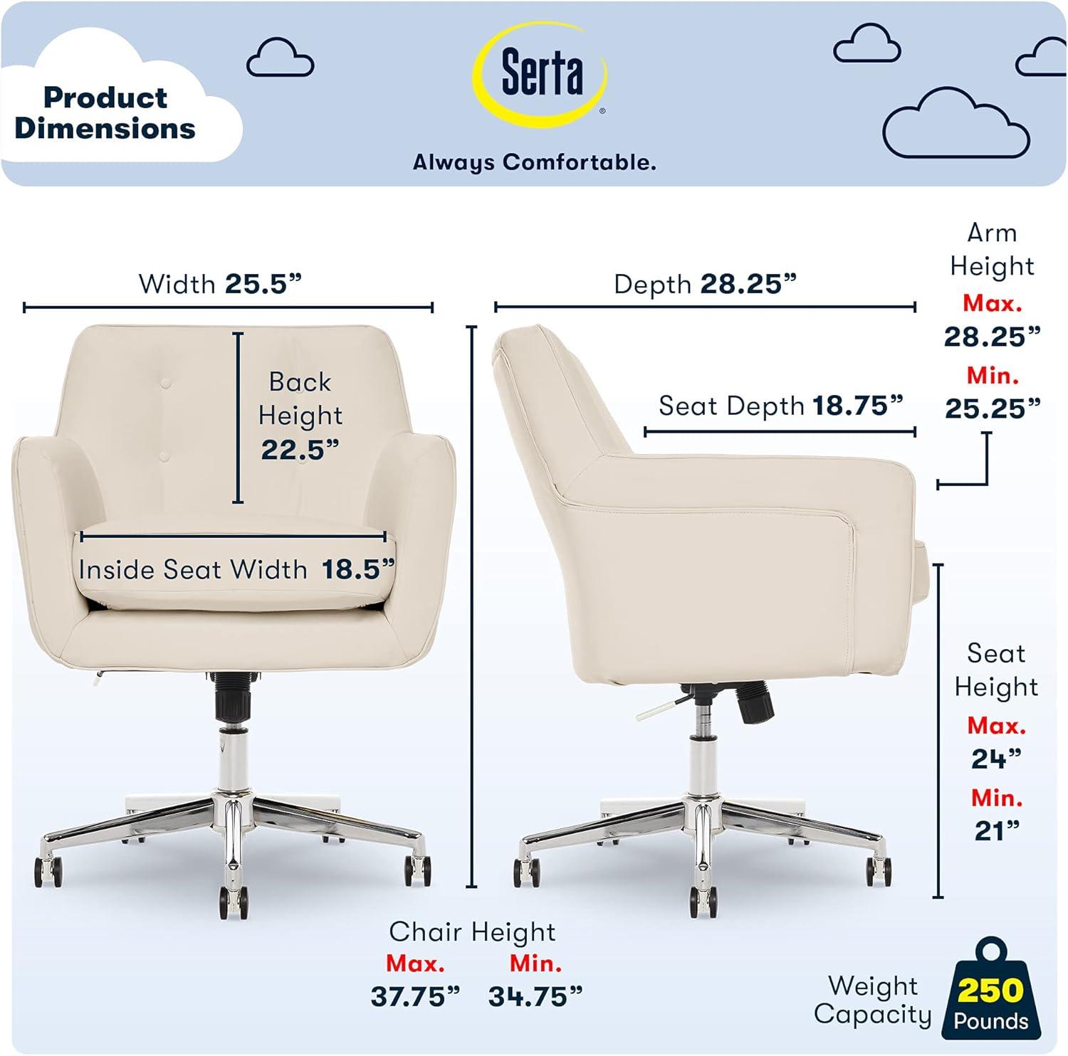 Style Ashland Home Office Chair - Serta