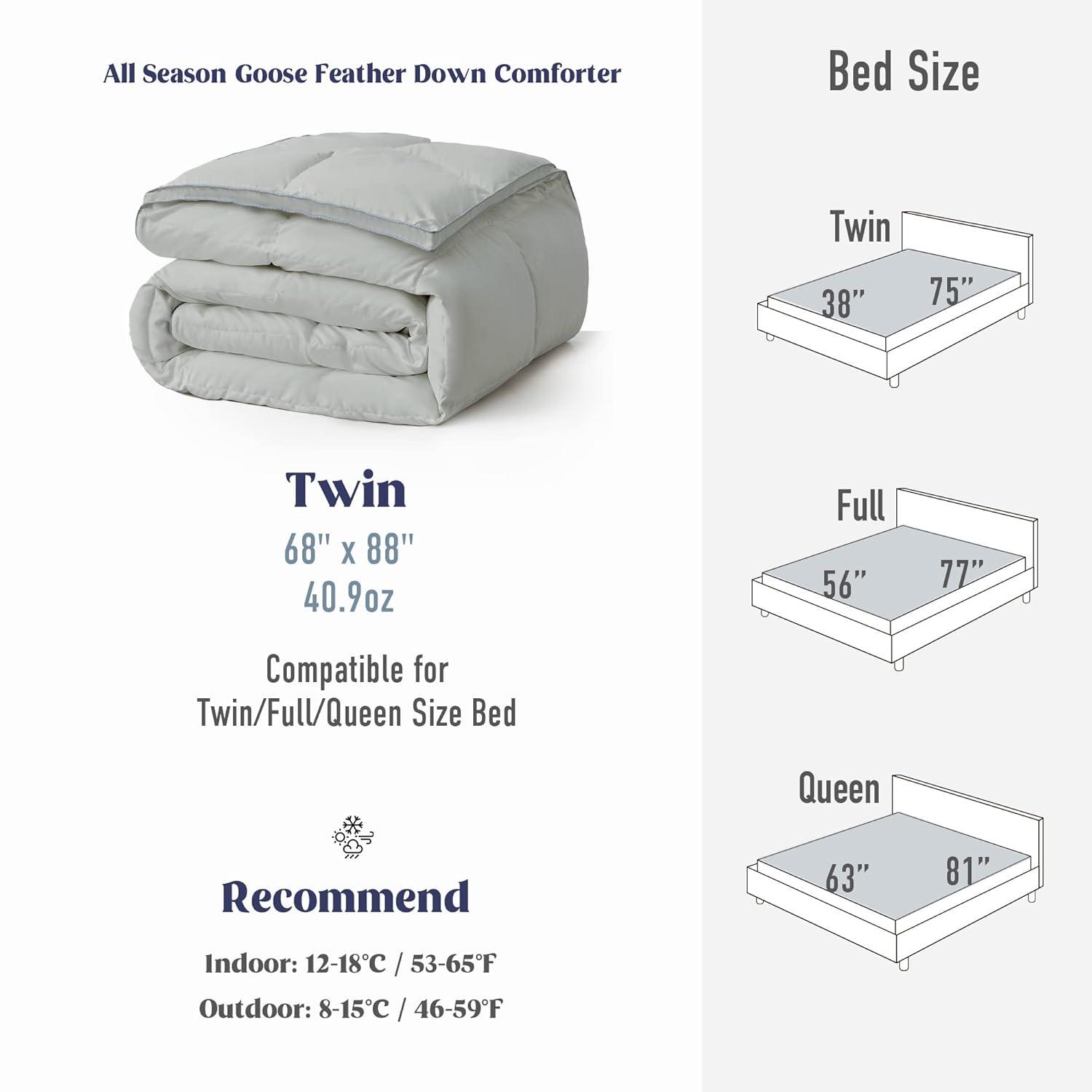 Peace Nest Heavyweight Feather & Down Fiber Duvet Insert