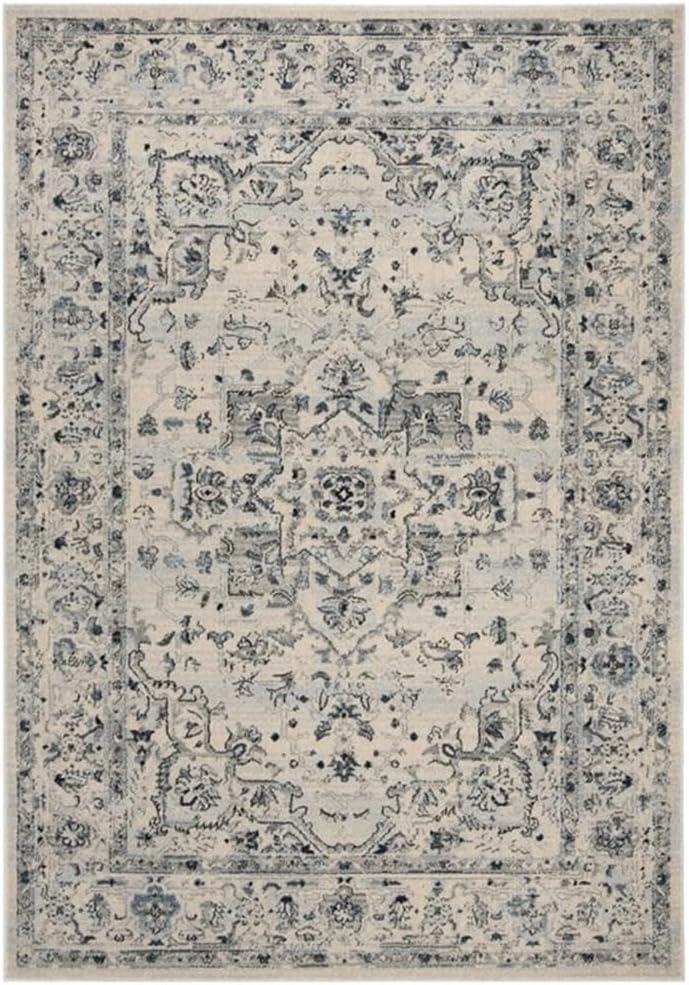 Charleston CHL411 Loomed Indoor Area Rug - Ivory/Light Blue - 5'3"x7'6" - Safavieh