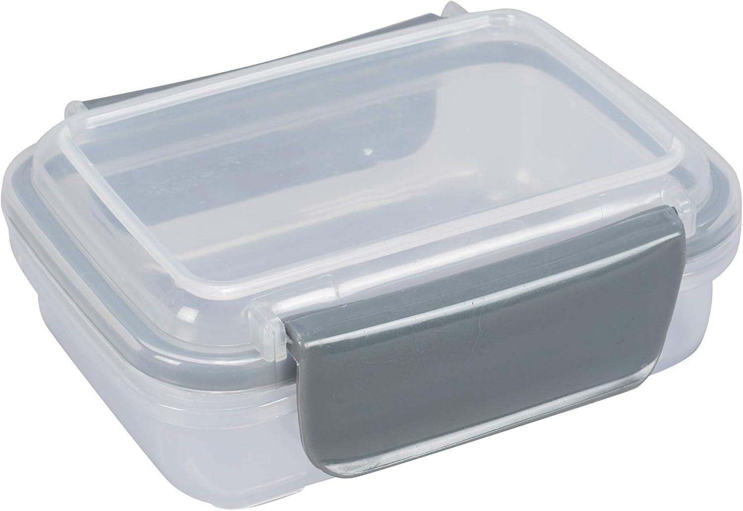 Kitchen Details 12 Piece 2.25 L Plastic Airtight Food Storage Container Set, Grey