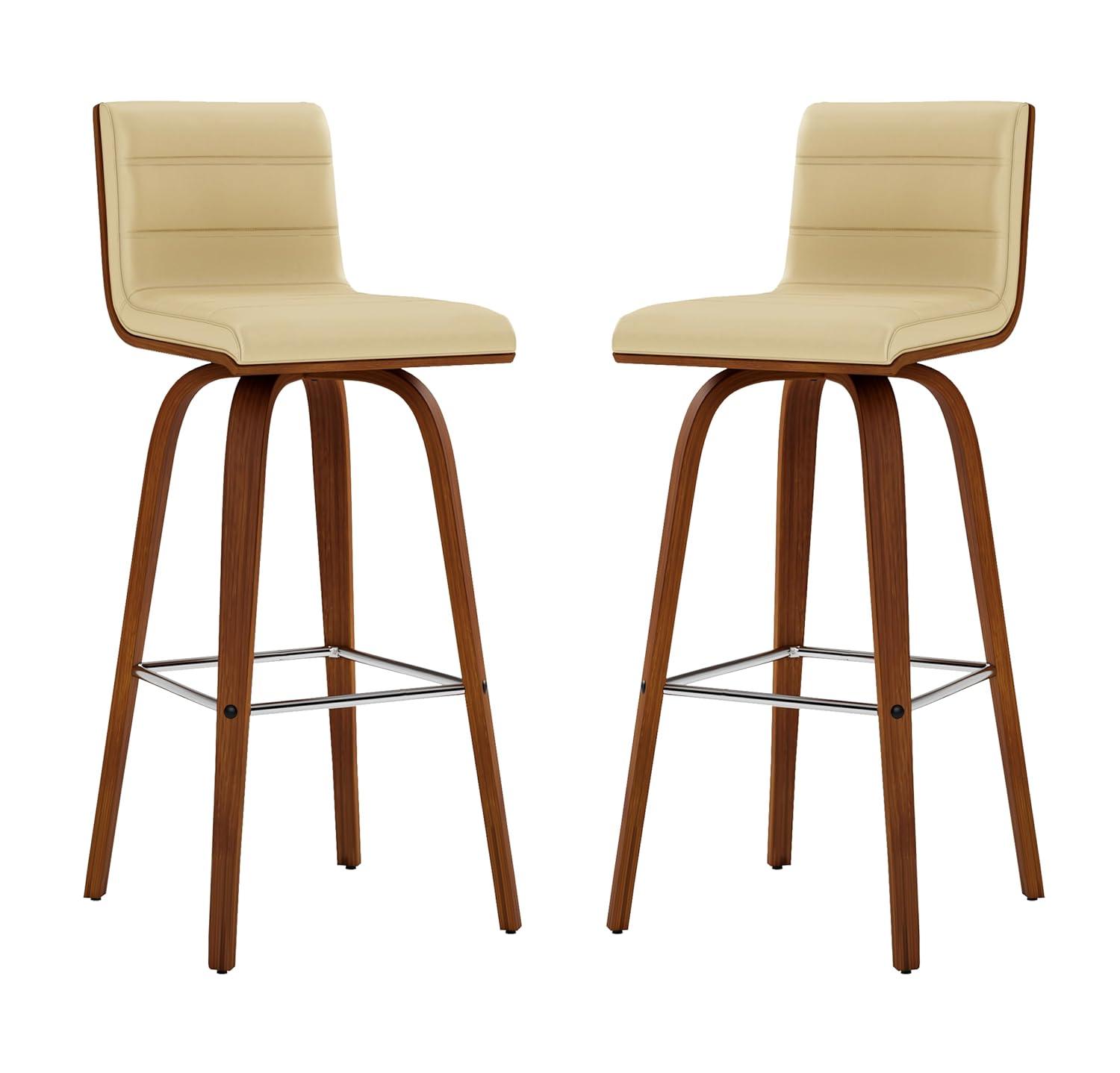 Biance Solid Wood Swivel Bar & Counter Stool