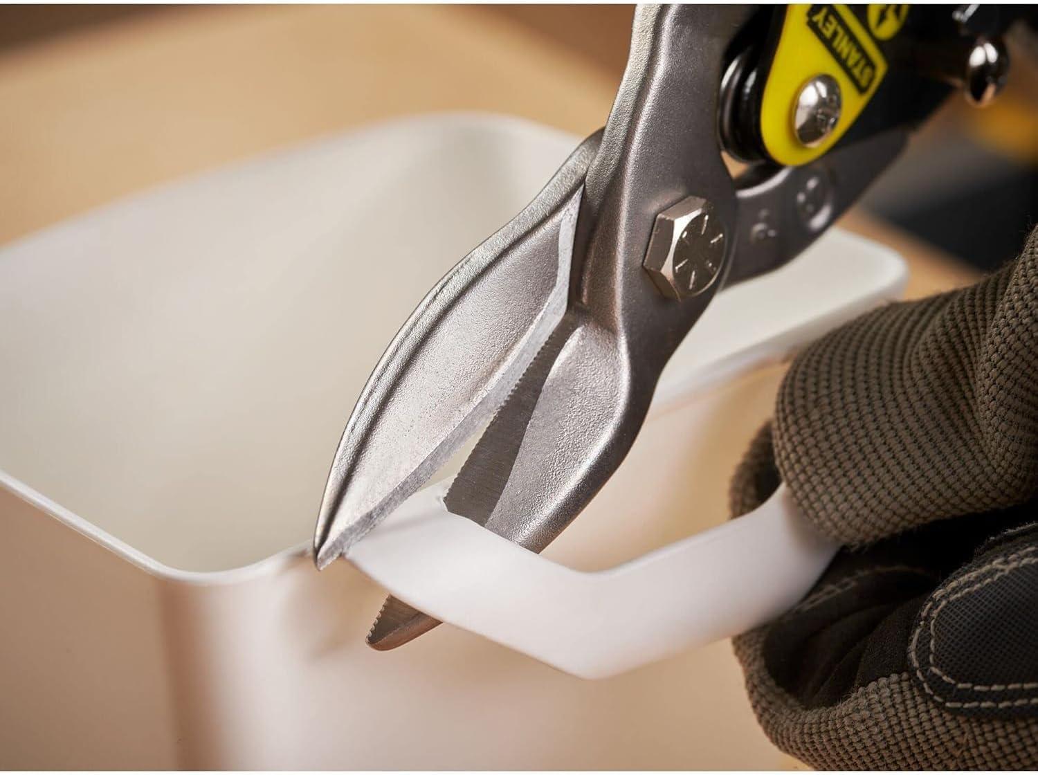 STANLEY - Yellow Aviation Snips Straight Cut 250mm (10in)