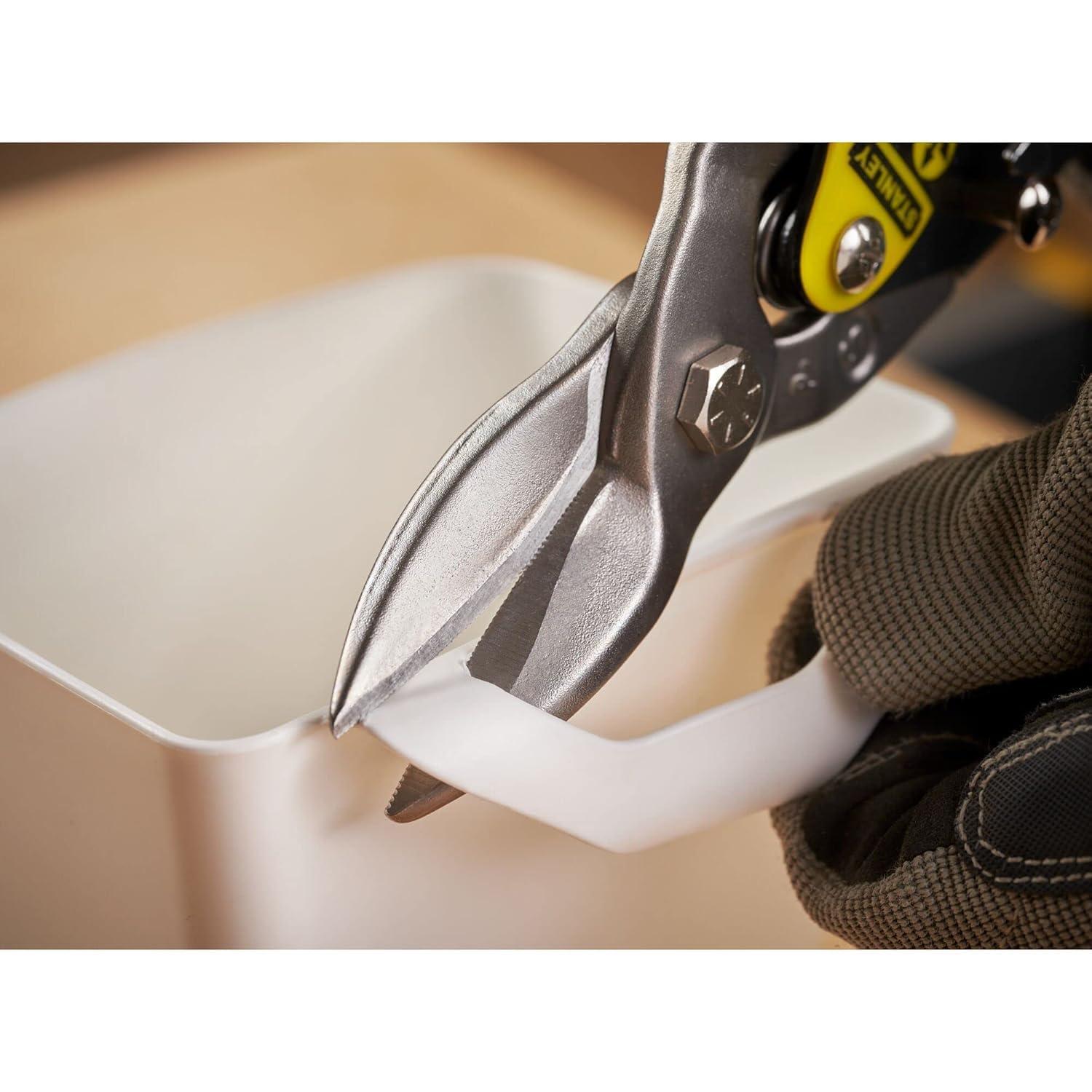 STANLEY - Yellow Aviation Snips Straight Cut 250mm (10in)