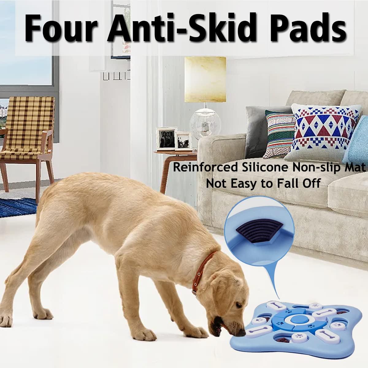 Interactive Dog Puzzle Toy for Large, Medium, Small Smart Dogs - Enrichment and Mental Stimulation for Training - Treat Chew Gifts for Dogs Puppies & Cats (Sky Blue)