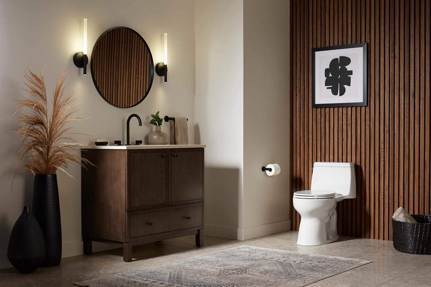 Santa Rosa Comfort Height One-Piece Compact Elongated 1.28 Gpf Toilet With Revolution 360 Swirl Flushing Technology And Continuousclean St