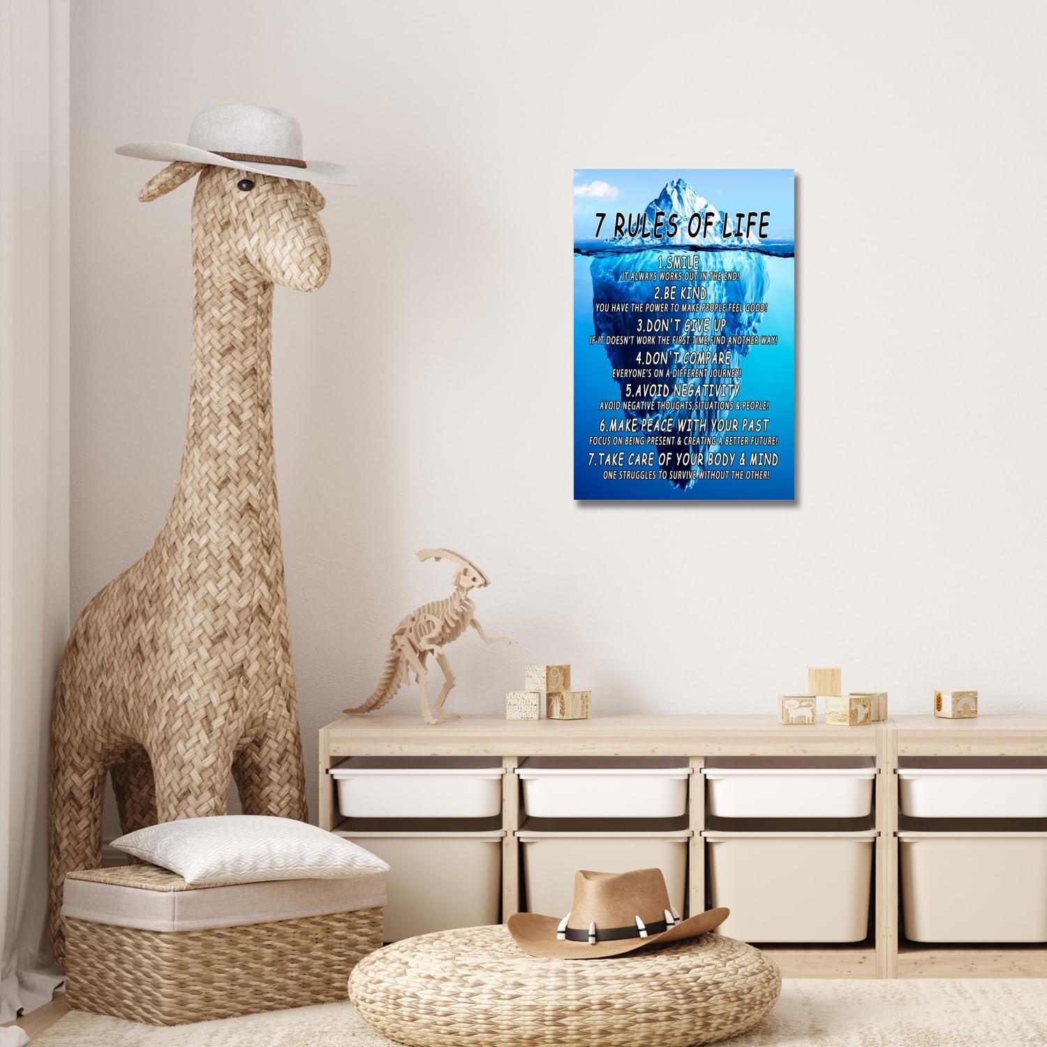 Modern Black Framed Highland Cow Wall Art Minimalist Bathroom Wall Decor Cute Funny Animals Artwork Canvas Prints Ready to Hang for Guest Bathroom, Hotel, Condo, Kids Bathroom, 12”x16”