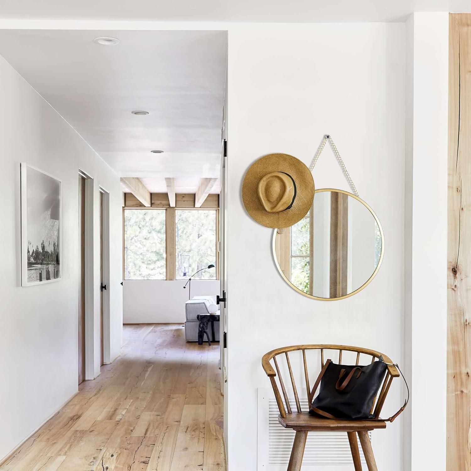 Save 50% • Small Hanging Circle Mirror, Gold Wall Mirror with Hanging  Chain, Round Mirrors for Wall Decor Entryway, Bathroom, Bedroom, Vanity,  Living Room, 10\, image size:1500x1500