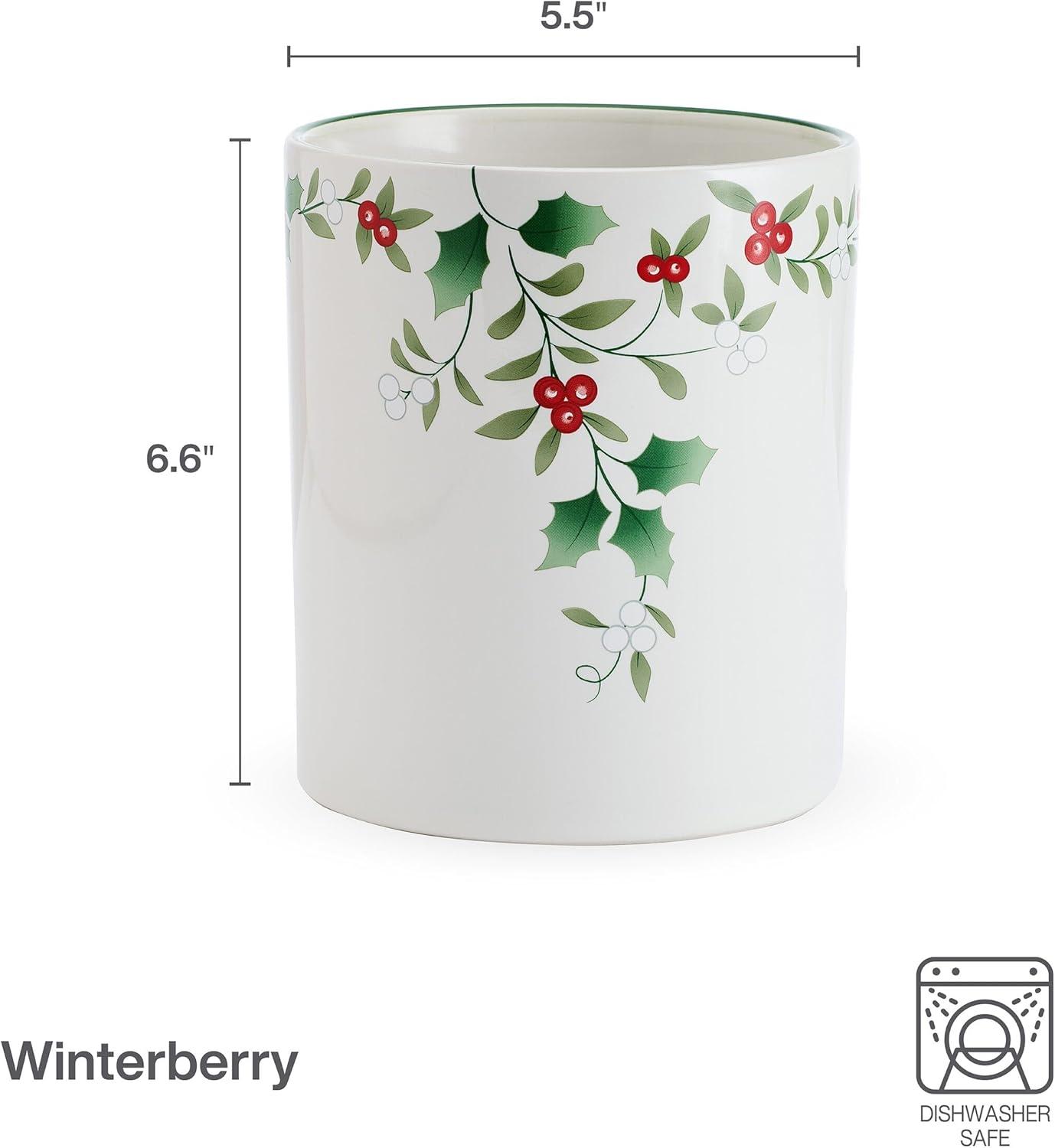 Pfaltzgraff Winterberry Utensil Crock