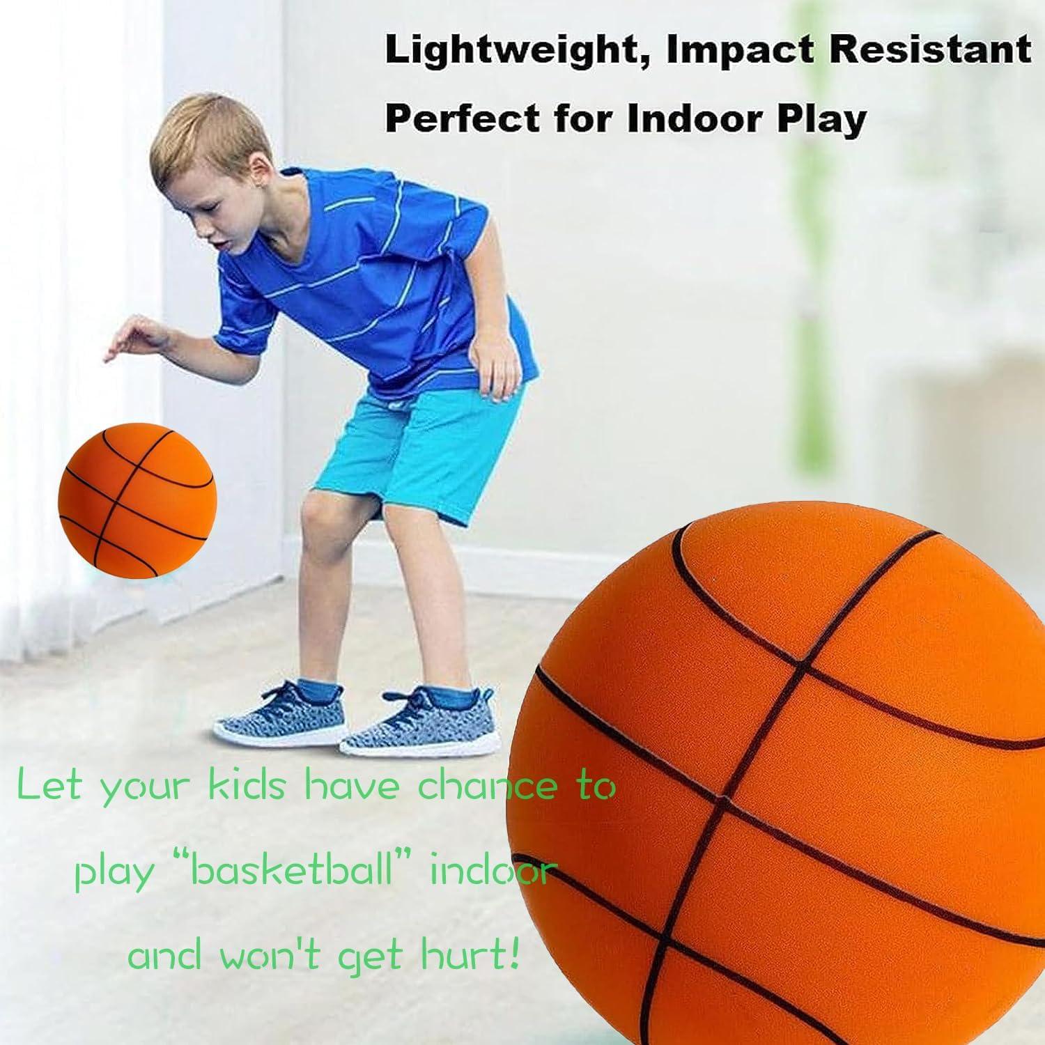 Lingouzi Silent Basketball, Quiet Basketball Indoor, Uncoated High-Density Foam Ball, Mute Basketball,high-Resilience,Safe, Soft, and Lightweight